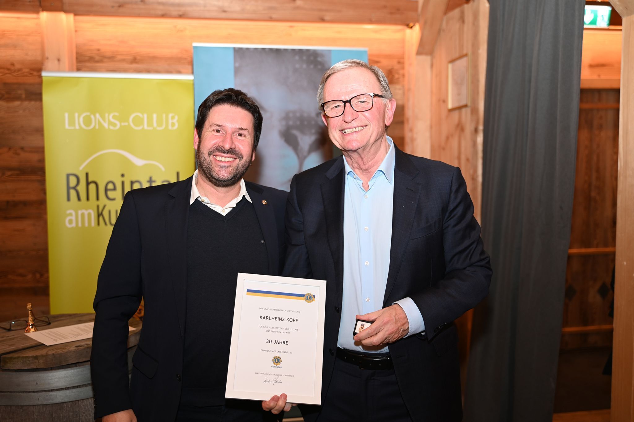 WKV-Präsident Karlheinz Kopf ist seit 30 Jahren Lionsmitglied in Hohenems.