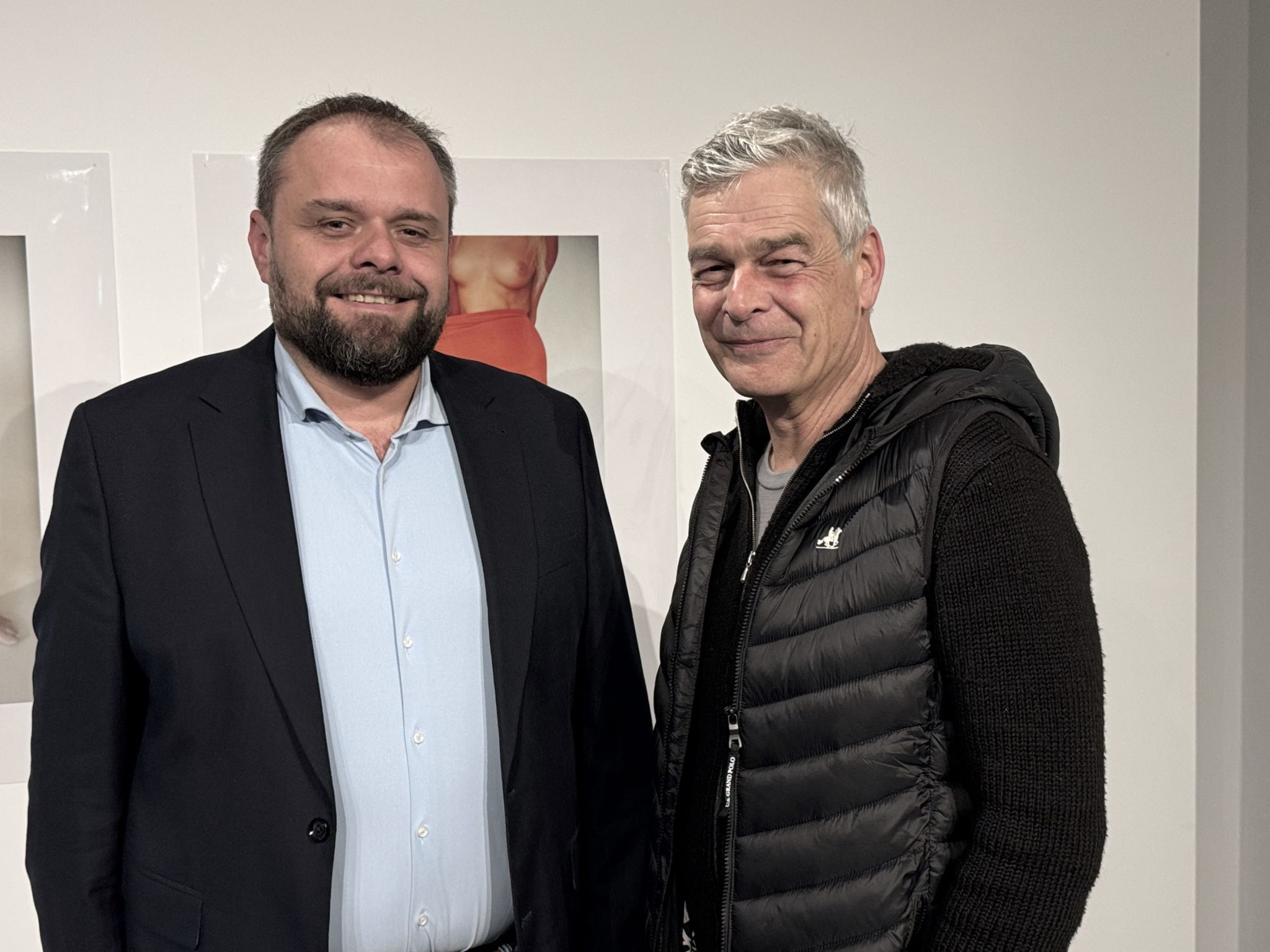 Im Gespräch: Bürgermeister Markus Fäßler und Holger Weitze.