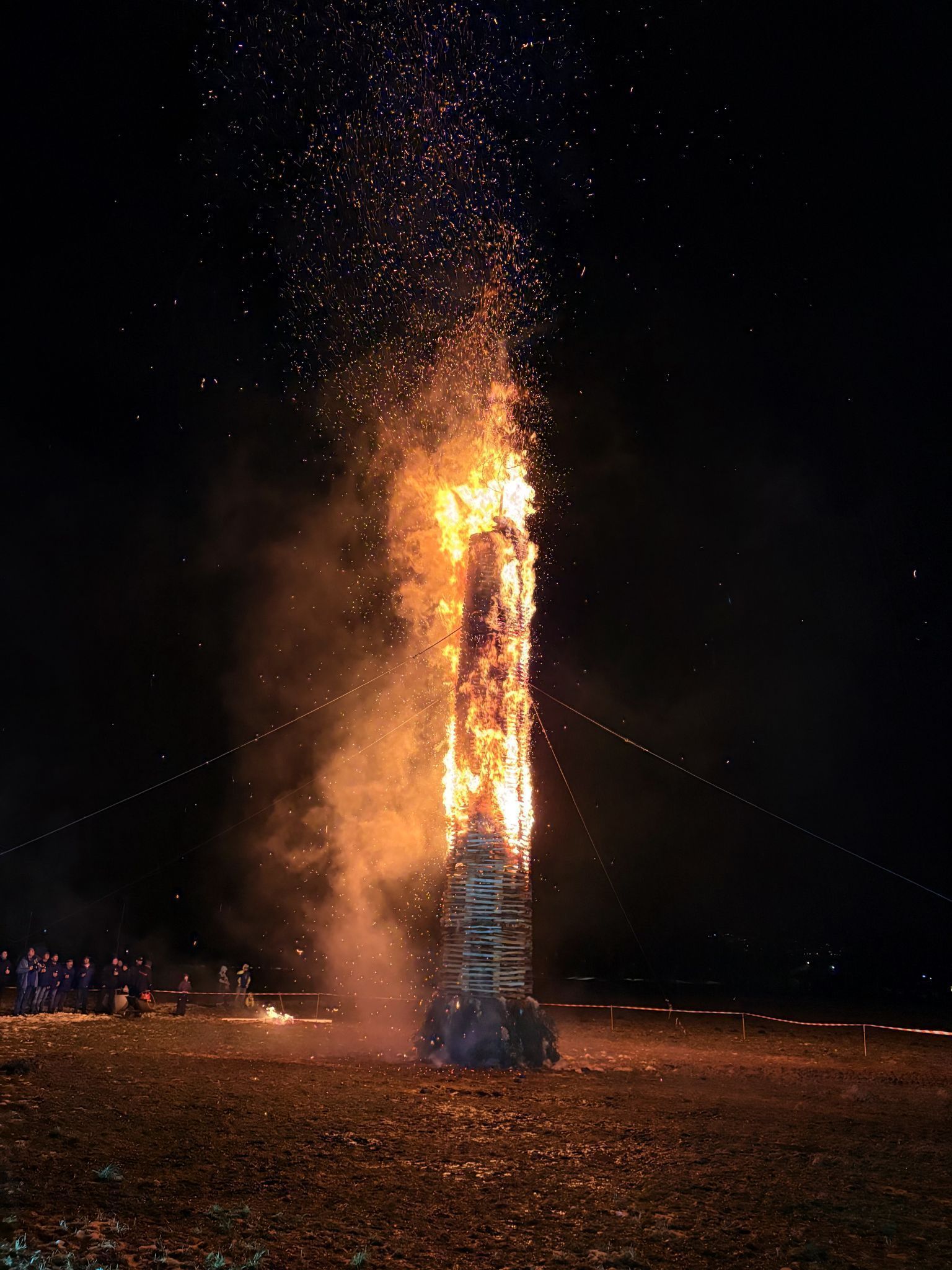 Der Funken der Funkenzunft Gantschier am Lärchenweg