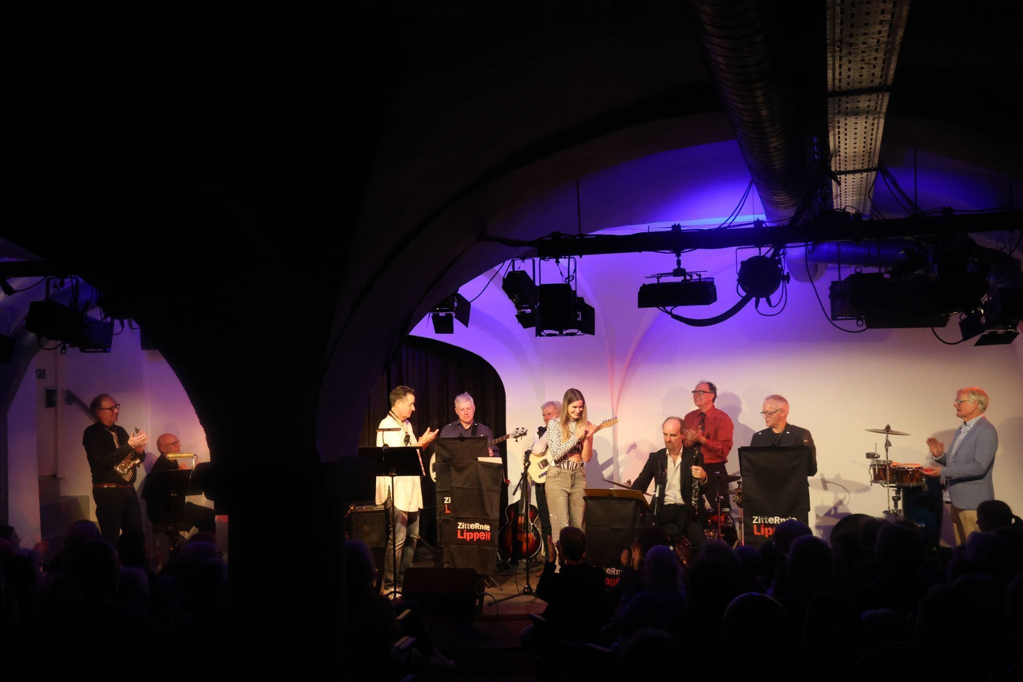 Applaus für Klarinettist Emil Scheibenreif nach einem seiner Solos.