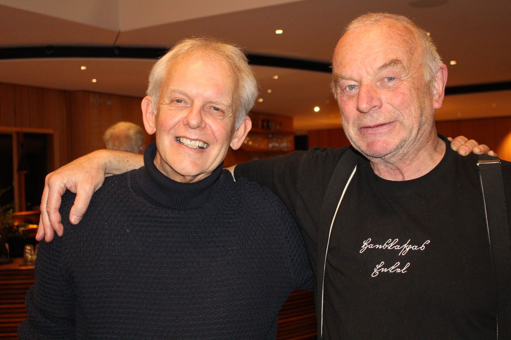 Ein ganz besonderer Gast in St. Arbogast: Johannes Jonny Grabher: „Es wurmt Ulli heute noch, dass er damals vor 50 Jahren beim Wettbewerb in Egg nur Dritter wurde und wir den Sieg nach Lustenau holten . . .“