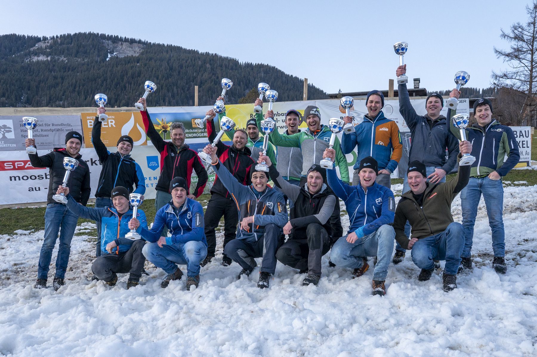 Beim Renndurchgang der Herren wurden Bestzeiten gefahren 