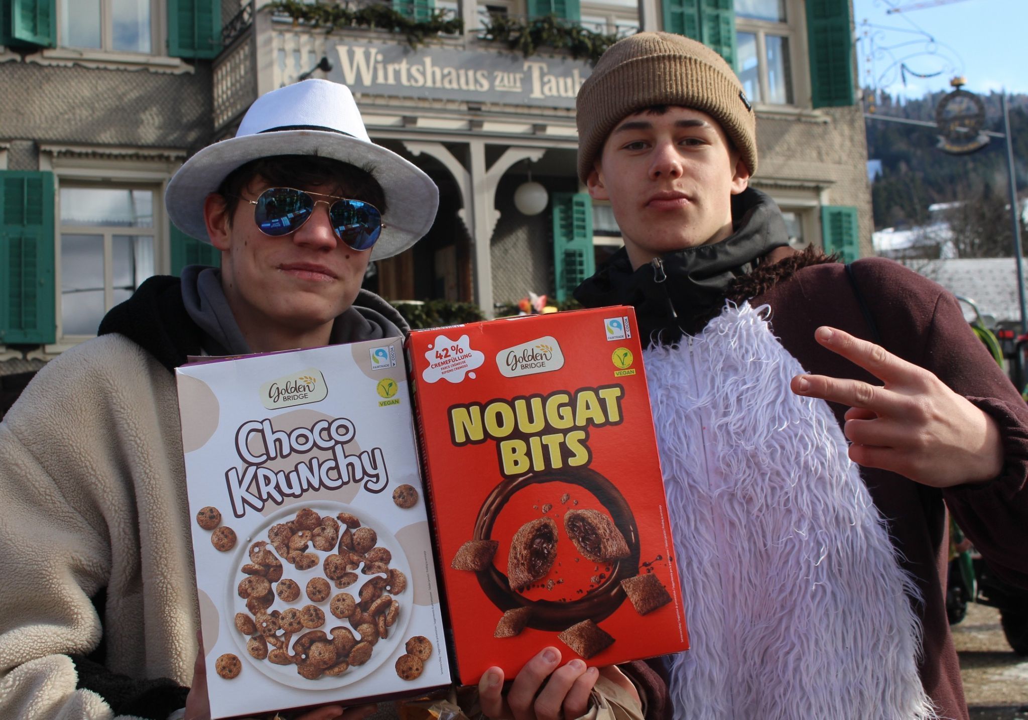 Wir machen uns nichts aus Zuckerle, wir haben unsere eigenen Snacks dabei.