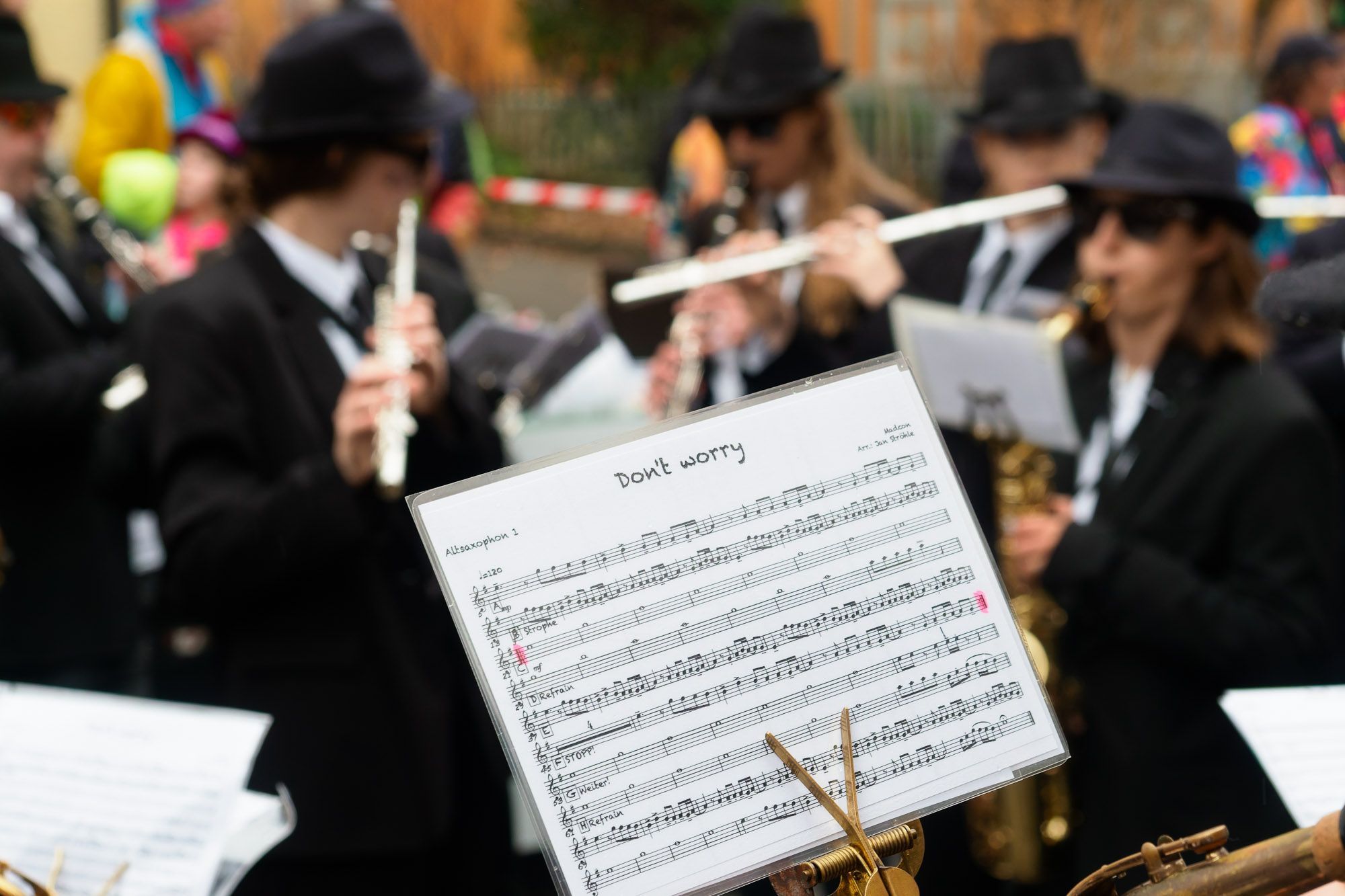 Bürgermusik Götzis - spielt zum Auftakt des Umzuges.