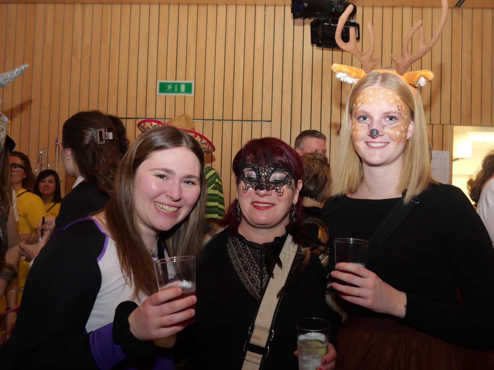 Sabrina, Beate und Johanna reihten sich als 