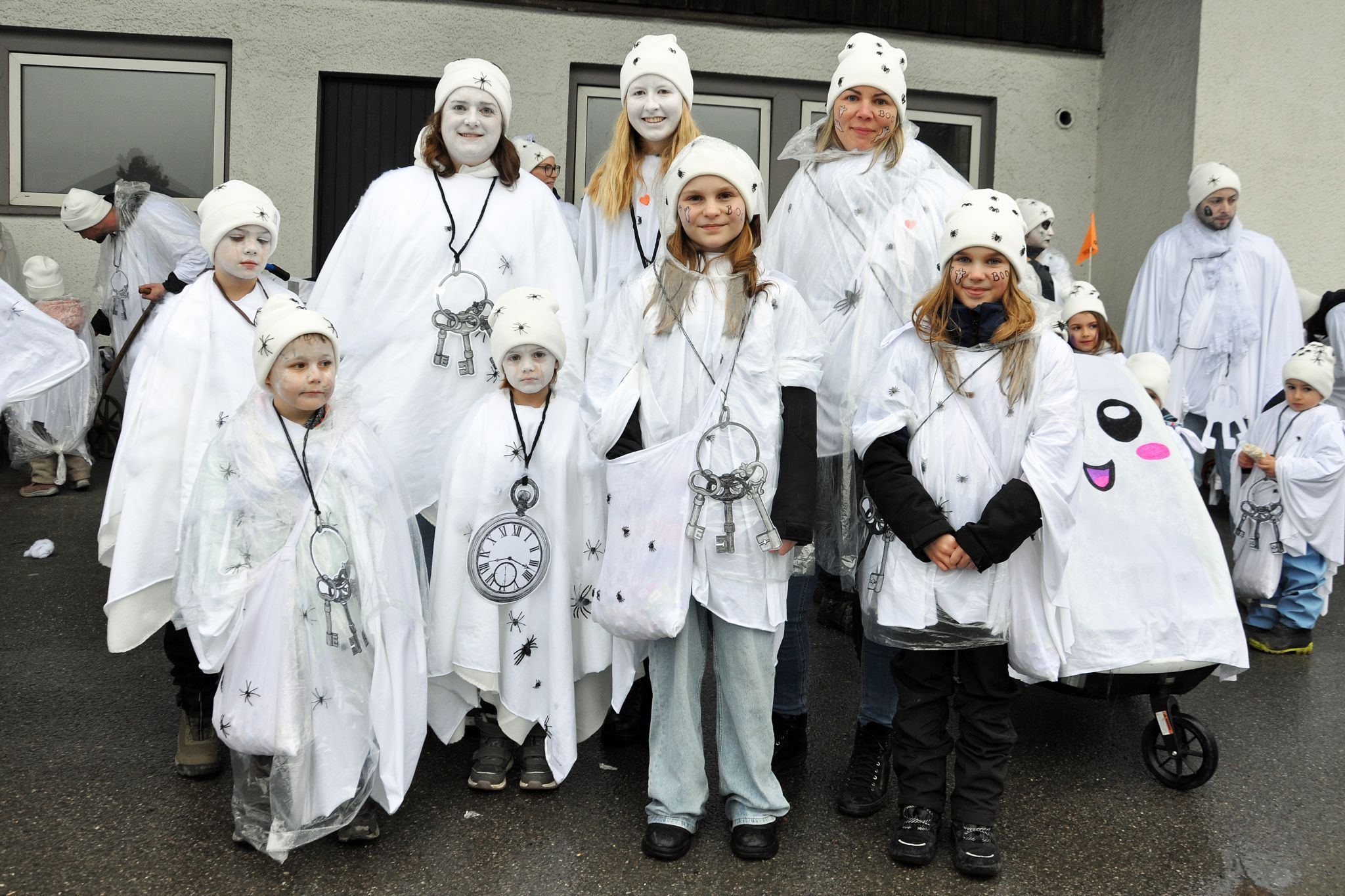 Nicht fehlen durften die Wolfurter Schlossgespenster.