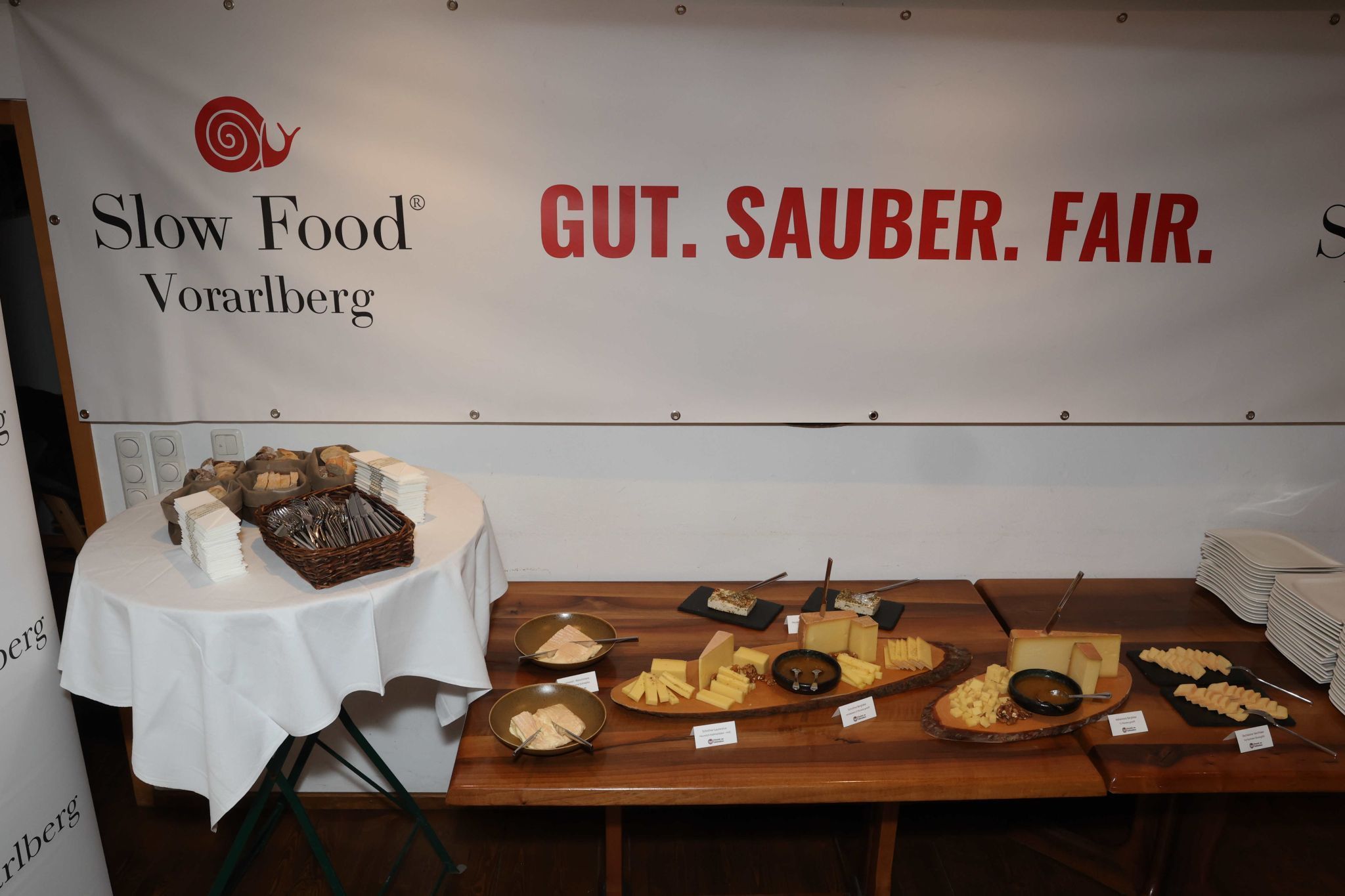 Das Käsebufett.