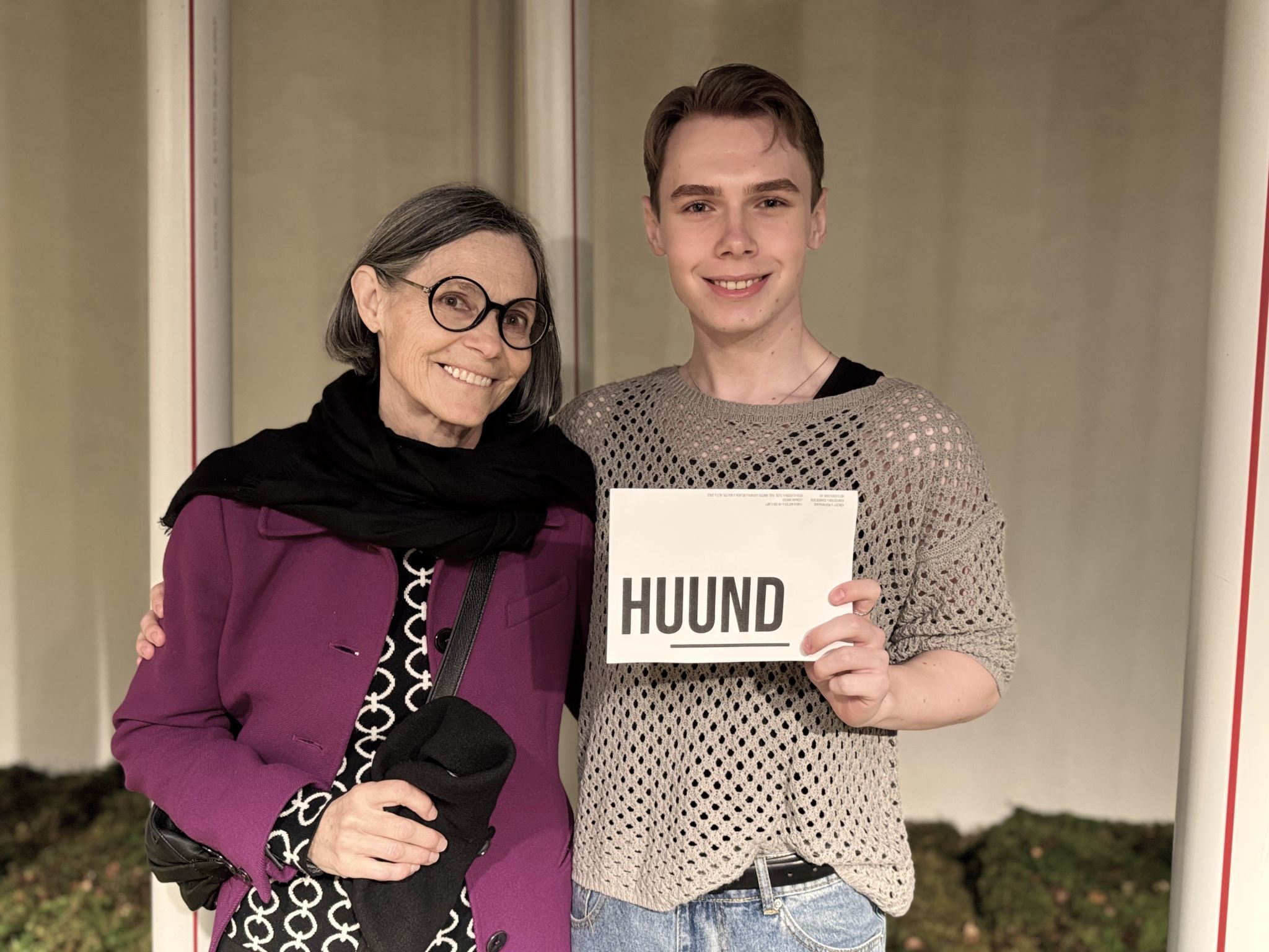 Carmen Lampert und Artist Bohdan Mysan.