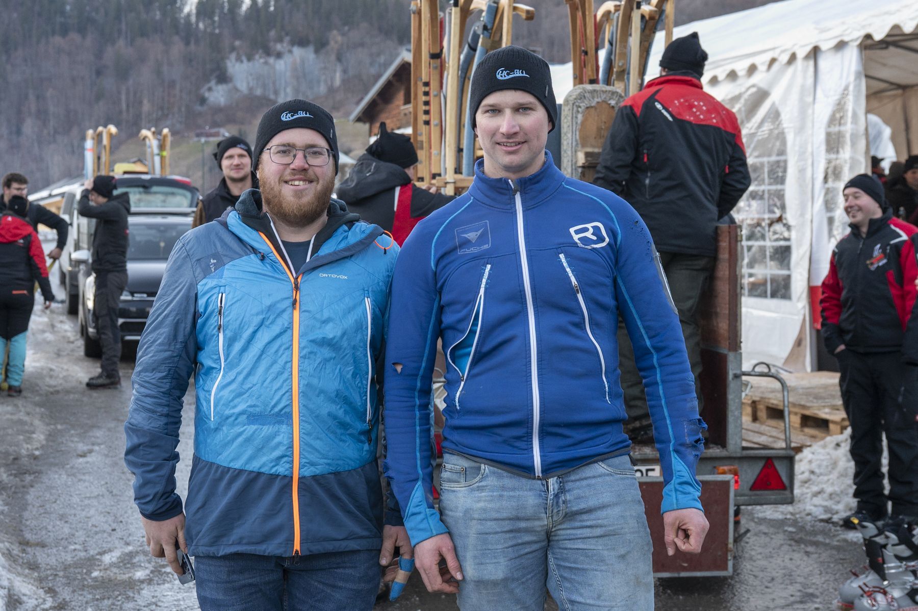 Hauptverantwortliche Obmann Christoph Manser und Vizeobmann Albert Muxel