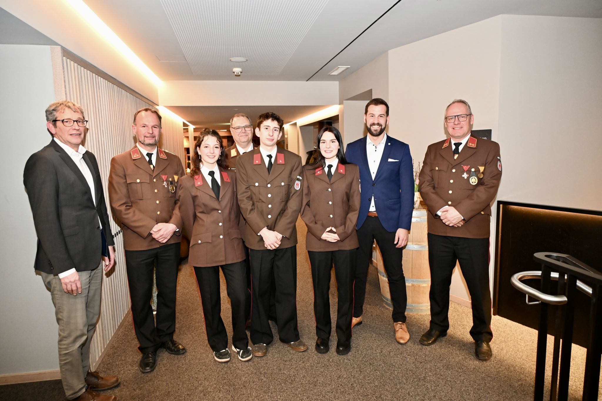 Estella Hillbrand, David Burtscher und Lena Zimmermann wurden angelobt.
