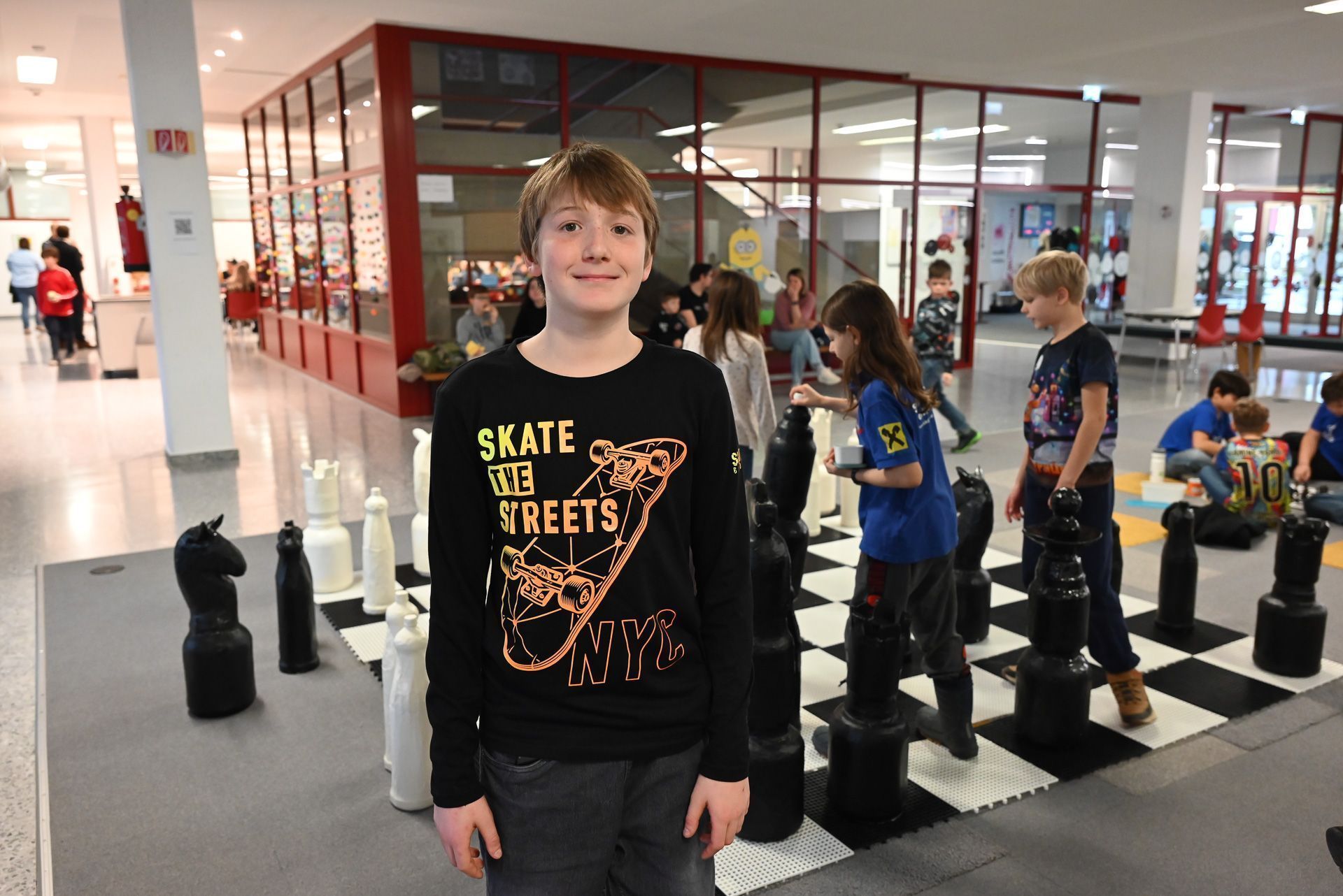 Benjamin Düringer spielt gerne Schach und belegt auch an seiner Schule das Freifach 