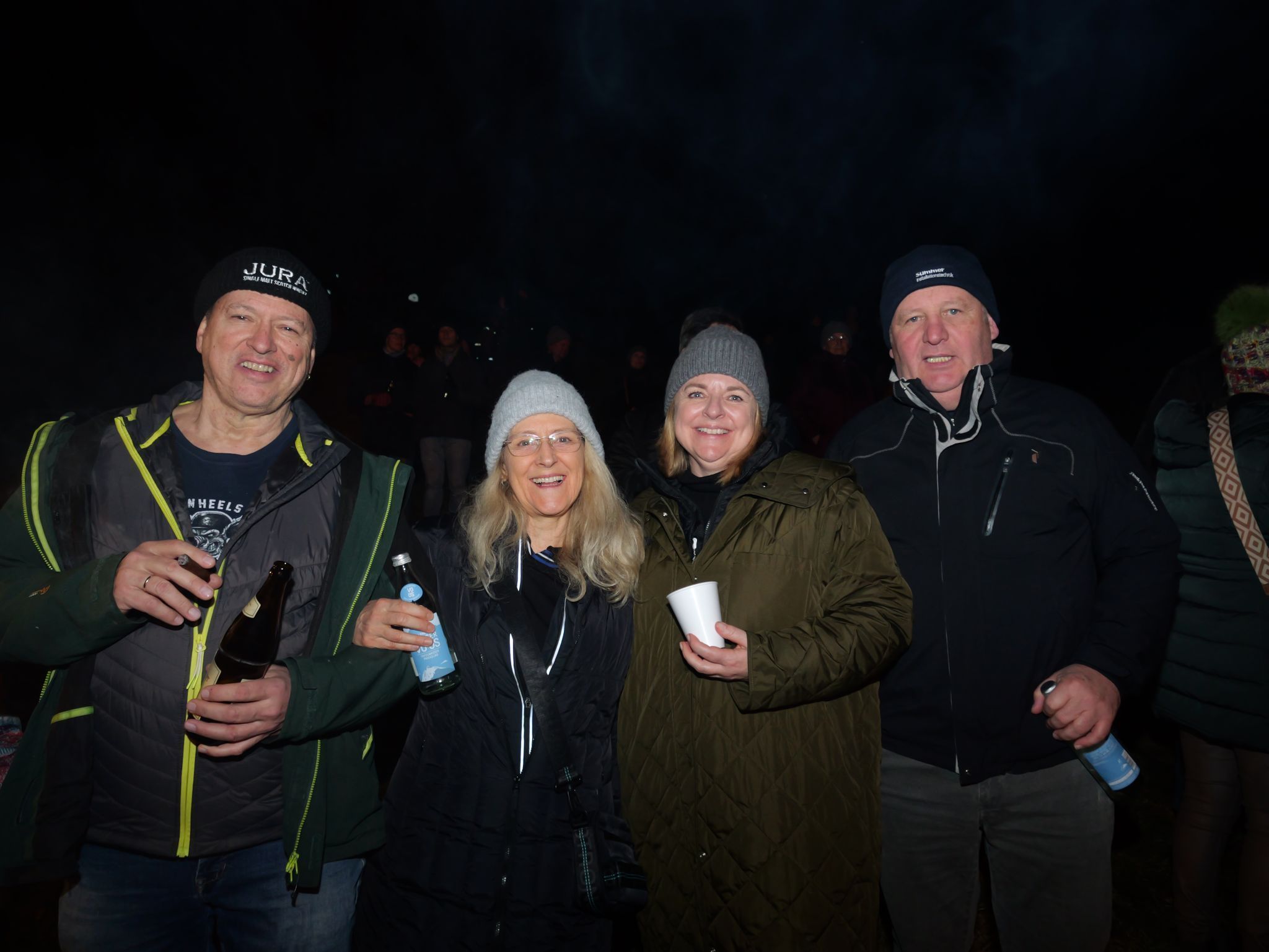 Peter und Gabi Summer mit Evi und Stefan Summer genossen den Funken.