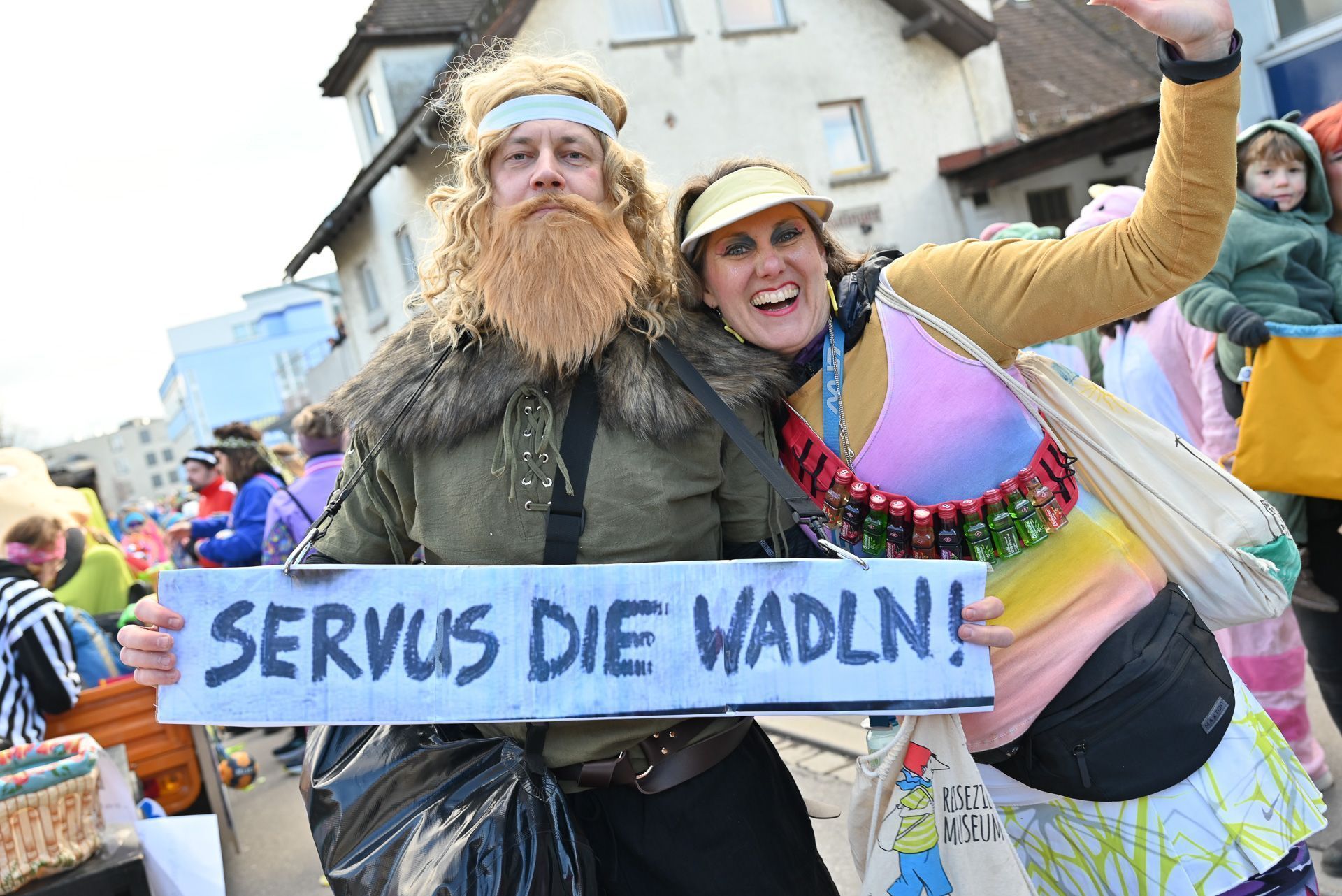 Ausgelassene Stimmung herrschte am Sonntag beim Faschingsumzug in Lustenau. 