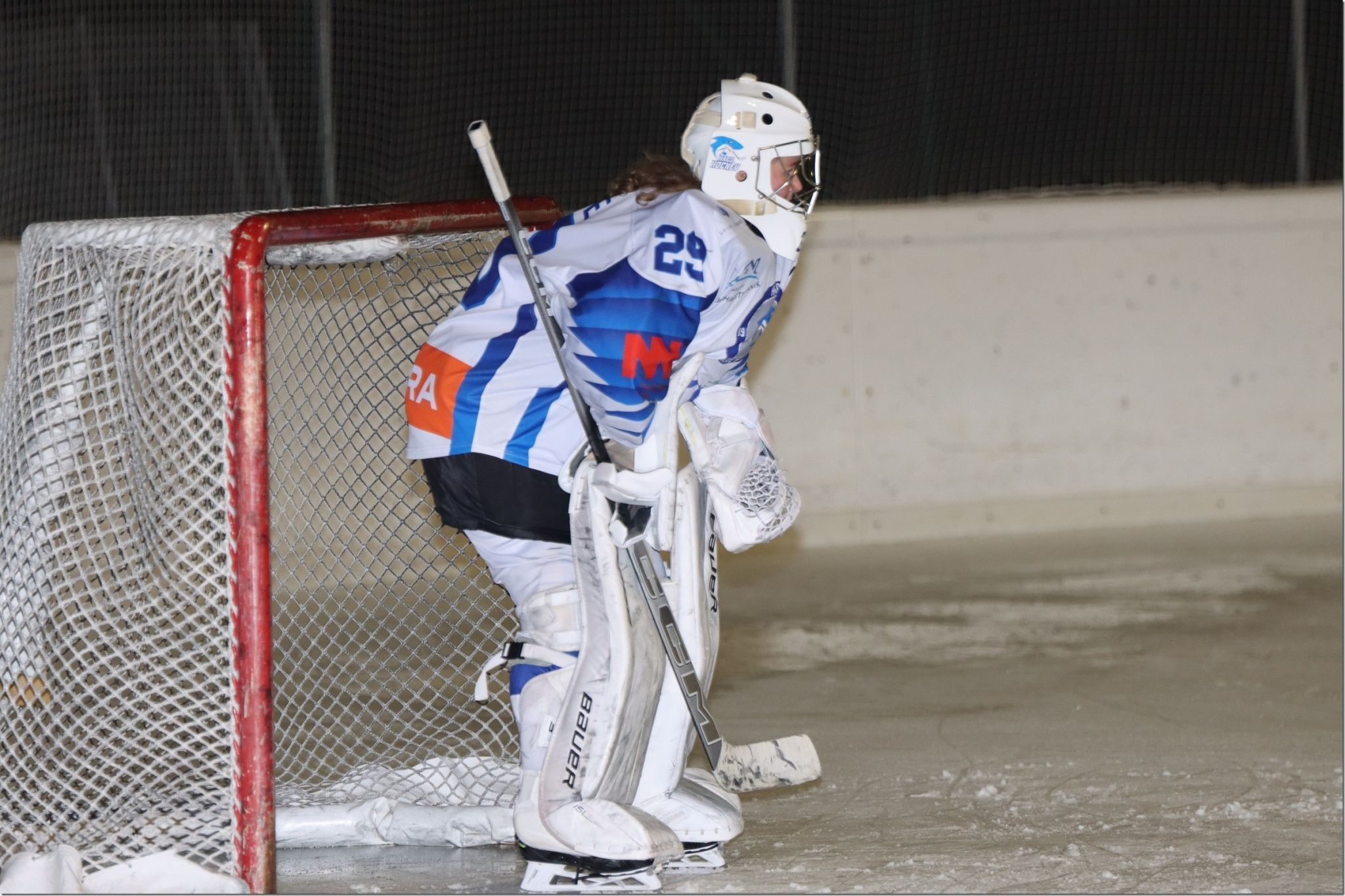 Hard Torfrau Sabrina Kühne hielt stark, aber erhielt vier Gegentore.