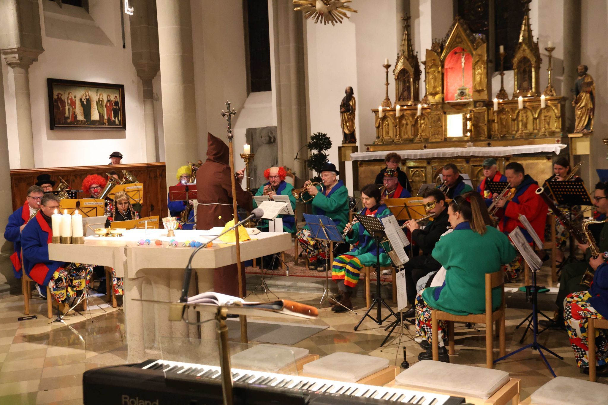 Narrenmesse im Feldkircher Dom und Gugga-Spektakel in Feldkirchs Innenstadt (Bildergalerie)