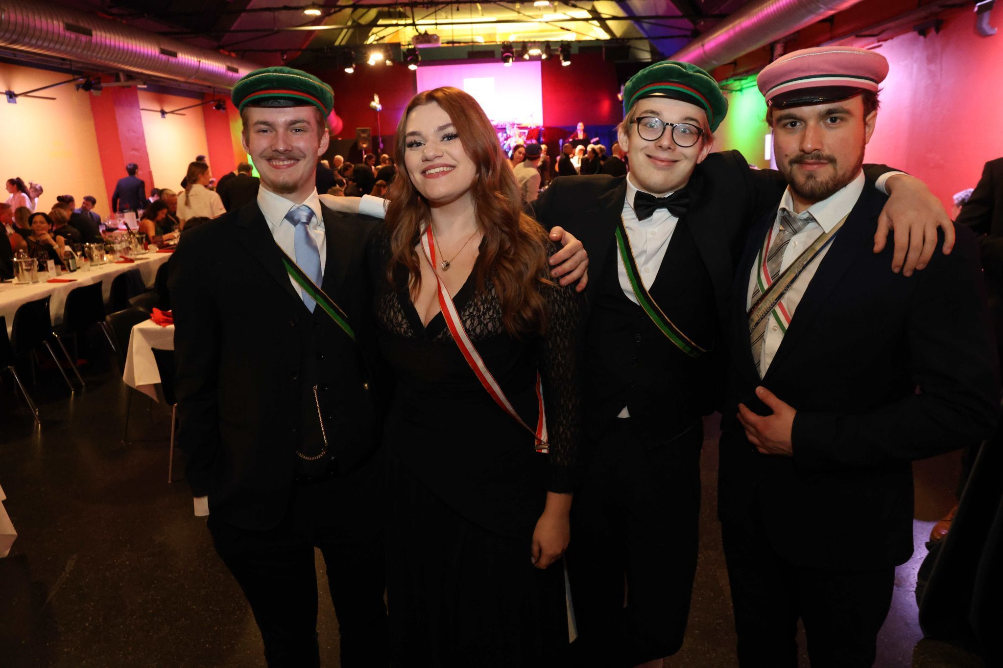 Clemens Rümmele, Laura Schöch, Raoul Felix Pinkelnig und Paul Berkmann.