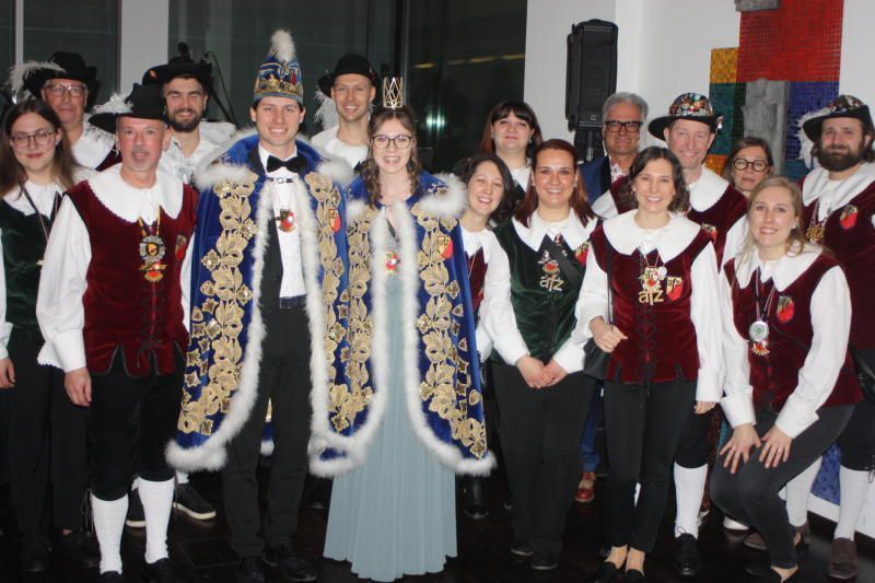 Große Abordnung der Altenstädtner Fasnatzunft war in Rankweil mit dabei. 