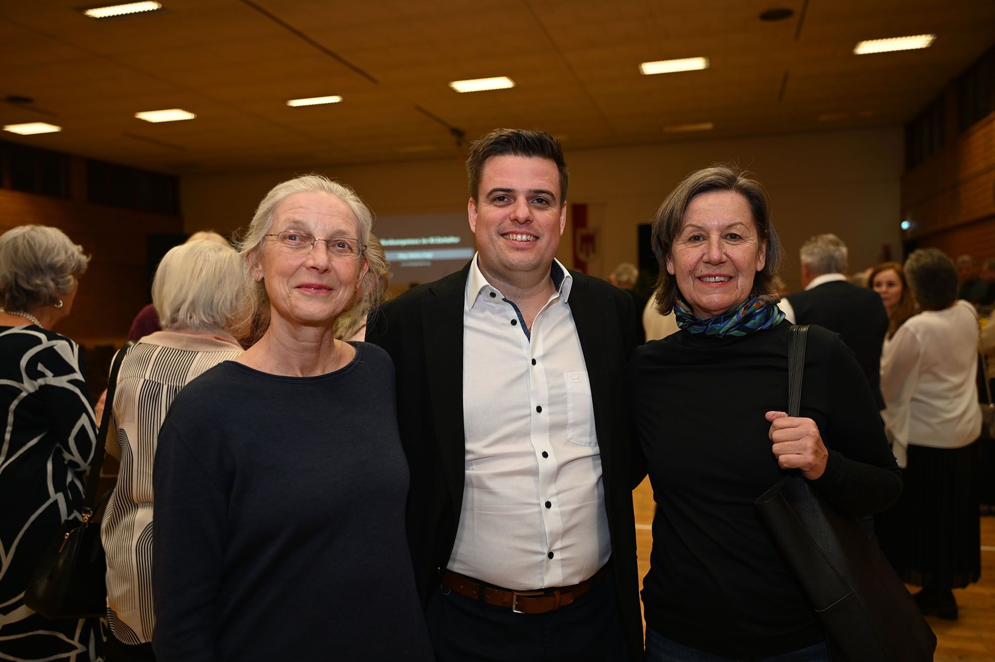 Ruth Kanamüller mit Vizebgm. Daniel Mathis und Brunhilde Häußle