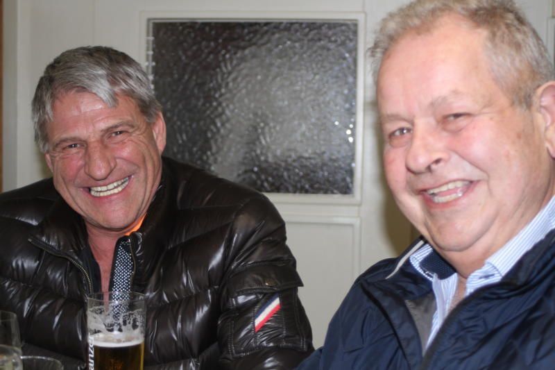 Horst Obwegeser (r.) mit Lothar. 