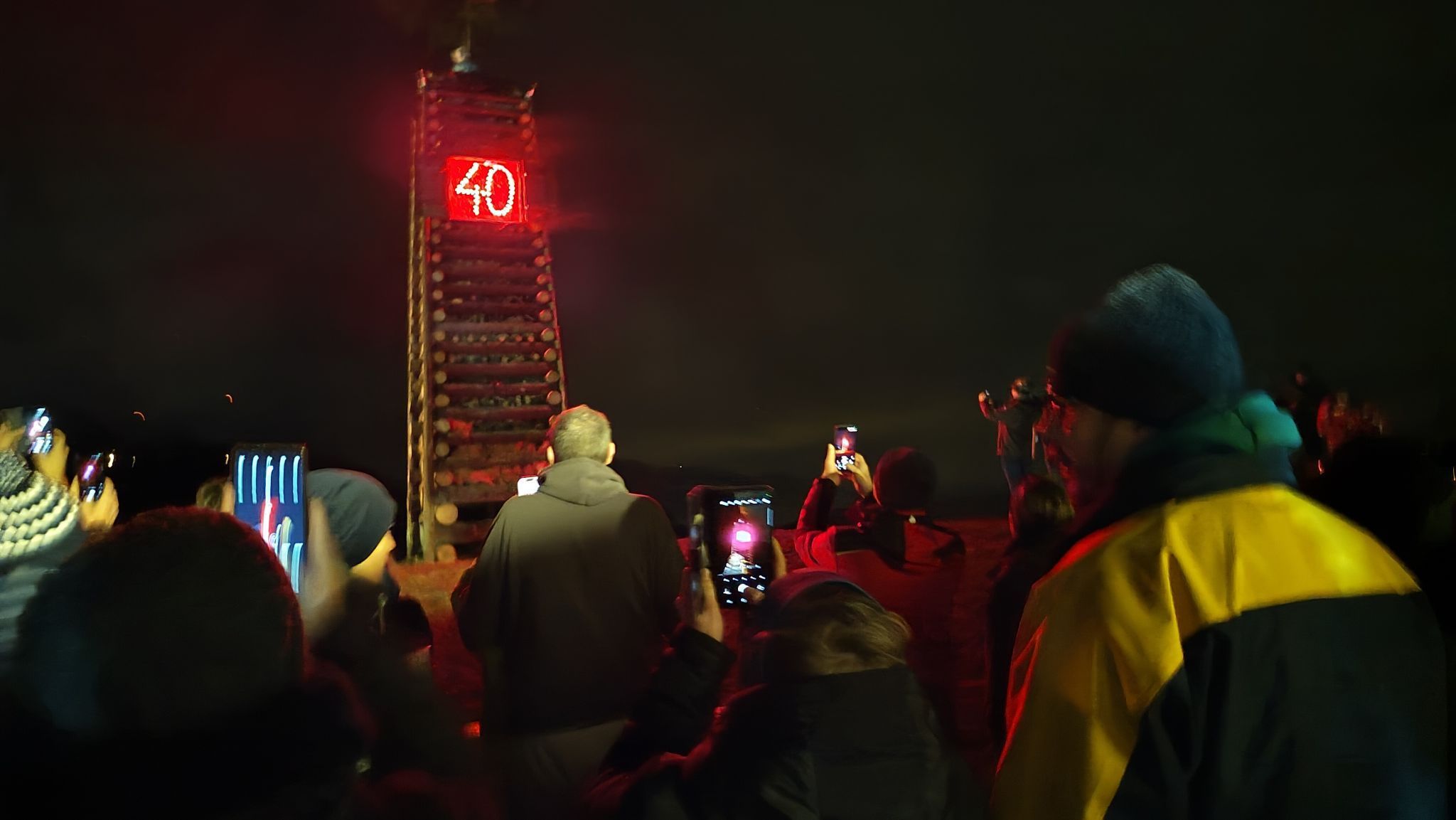Hell leuchtete die Ziffer 40 auf dem Frastafedner Jubiläumsfunken.