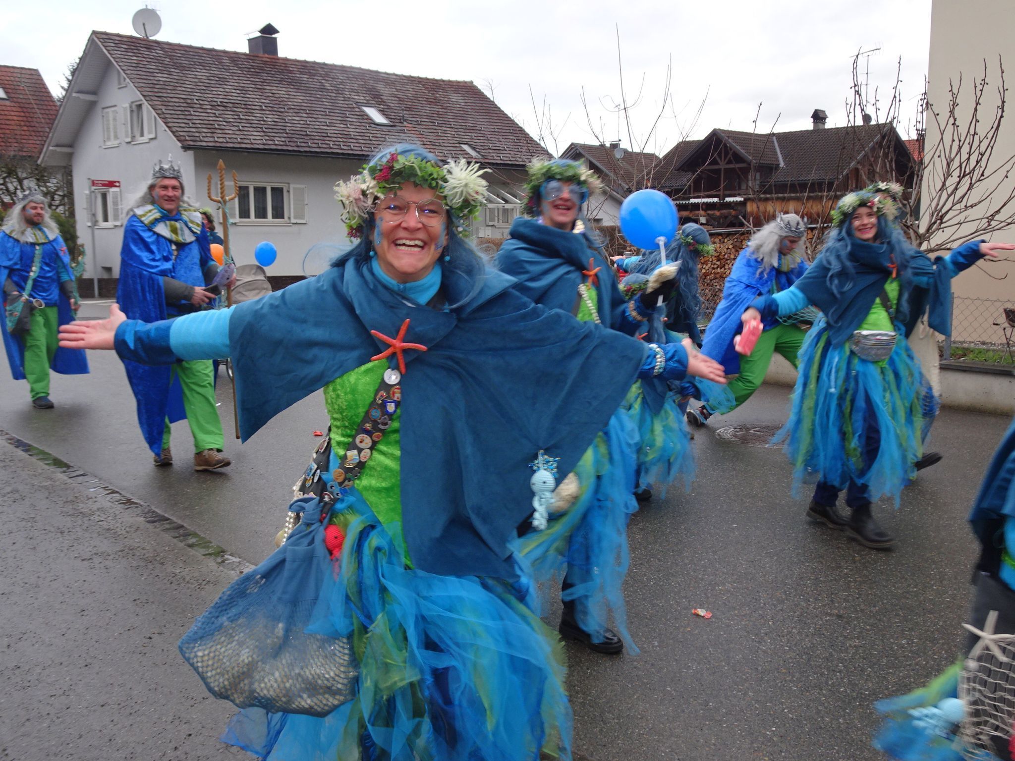 Auch die Oberschorbächler durften beim Umzug nicht fehlen und sorgten für ordentlich Stimmung.
