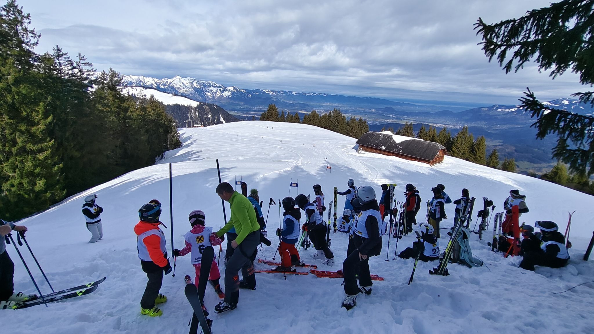 Am Start oberhalb der Alpe Bazora herrschten ideale Bedingungen.