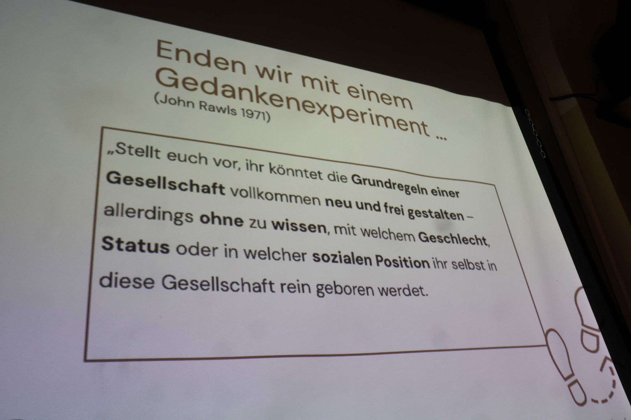 Interessantes Gedankenexperiment.