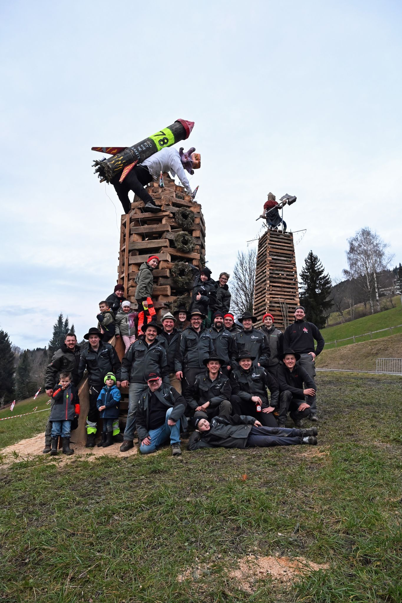Die Funkenzunft Oberdorf zählt 30 aktive Mitglieder und viele ehrenamtliche Helfer.