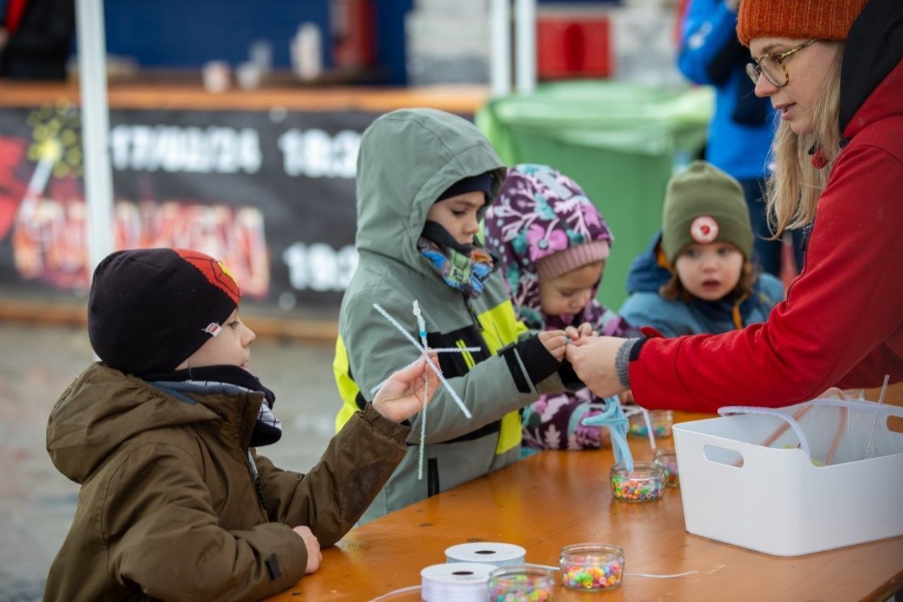 Viele Kids waren schon am Nachmittag dabei. 