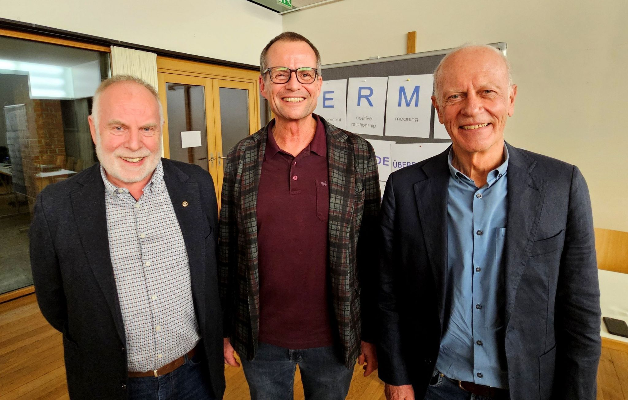Obmann des Landesverbandes der Hauskrankenpflege Wolfgang Rothmund, Referent Psychotherapeut Bertram Strolz und Obmann Claus Hörburger. 
