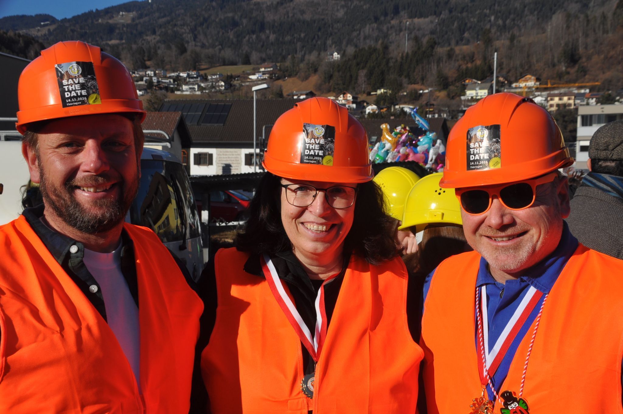 7.	Blumenegger Dorfgrößen: VizeBM Roland Köfler, BMi Alexandra Schalegg und BM Hararld Witwer