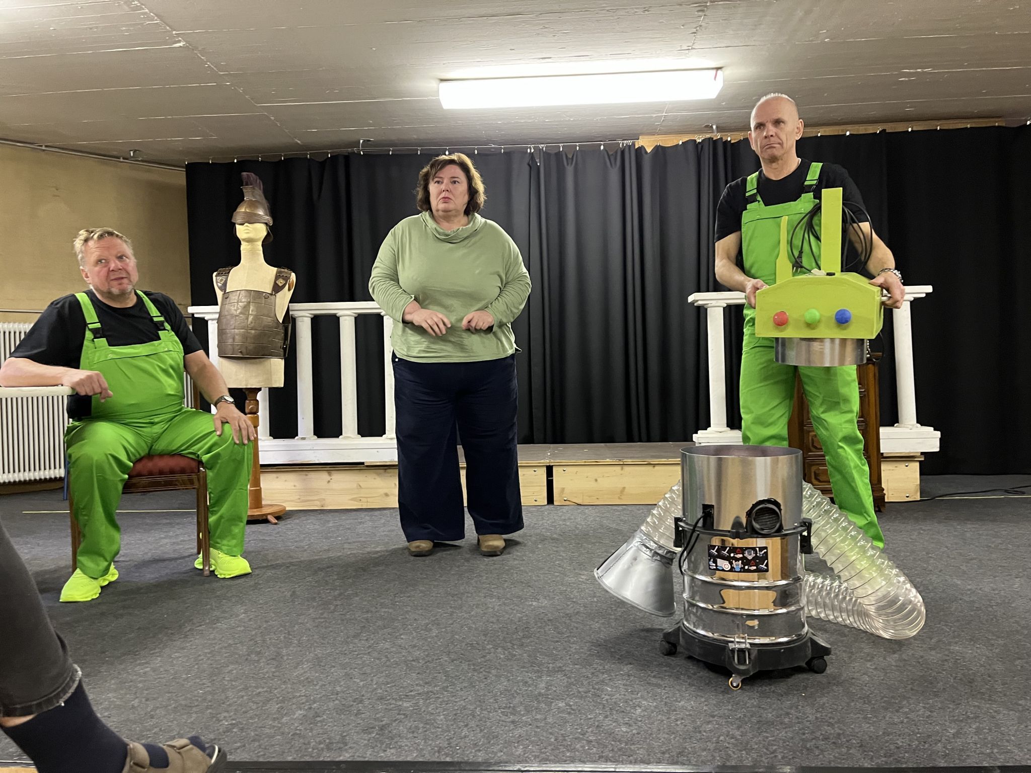 Wie die Geisterjagd ausgeht, dürfen die Zuschauer im Pfarrzentrum gespannt verfolgen.