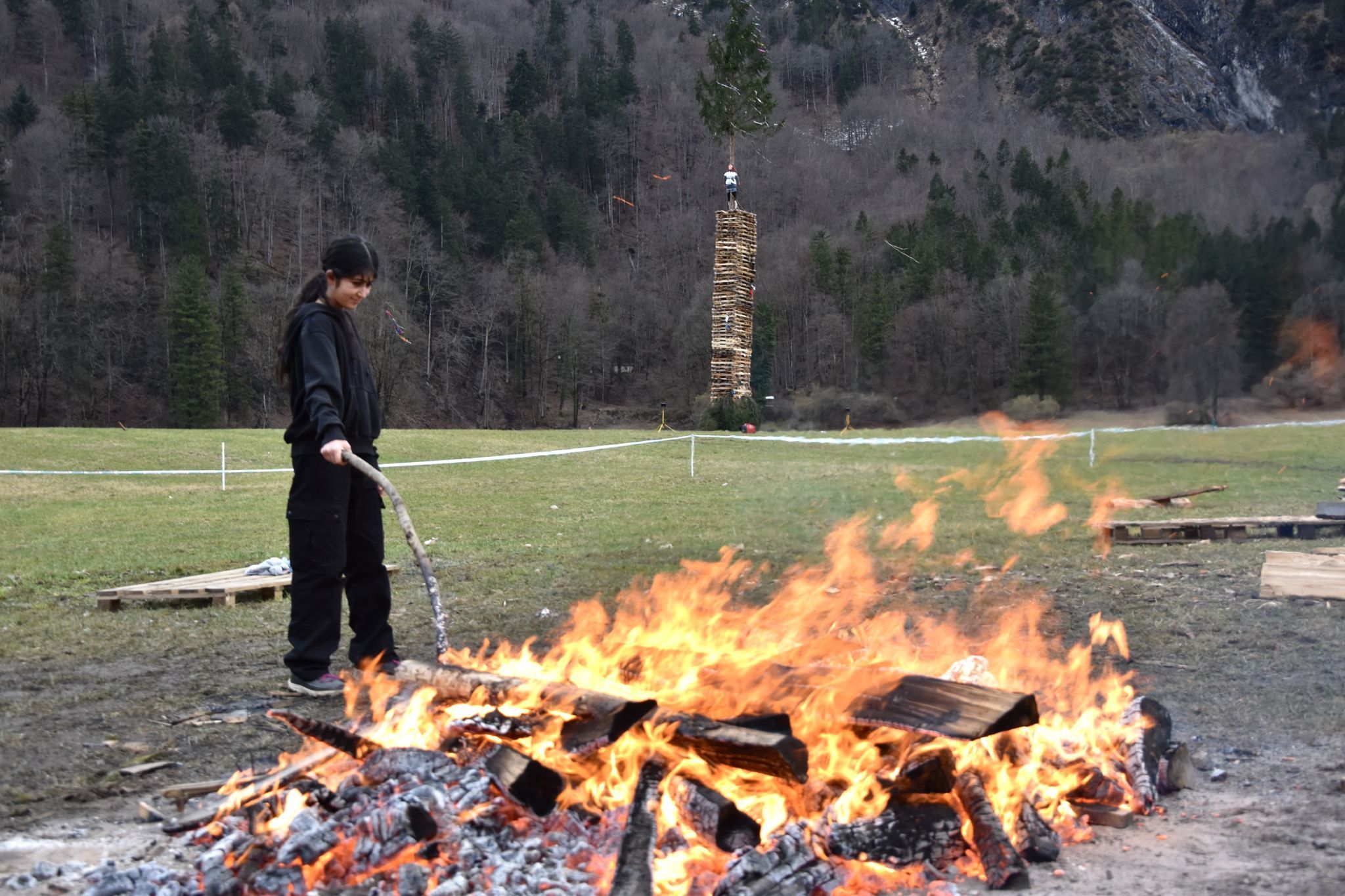 Die Vorfreude auf das Funkenabbrennen am Abend war schon in den Nachmittagsstunden groß.