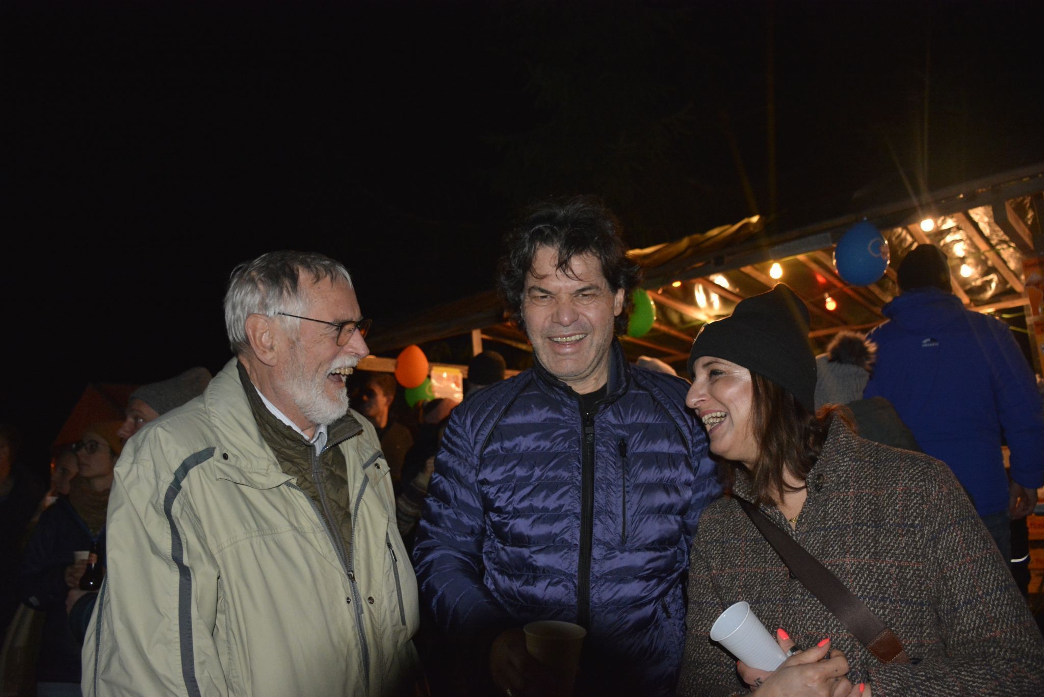 auch der Bürgermeister hatte Freude am Funken