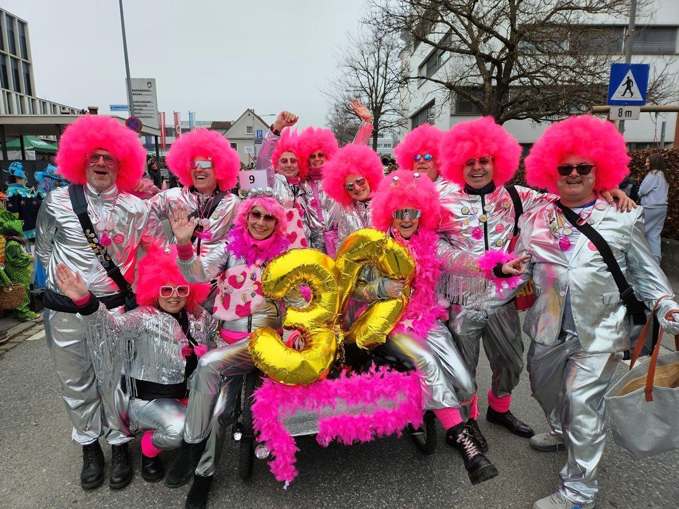 Gern gesehene närrische Stammgäste beim Lochauer Umzug – der Jo-Jo-Club aus Bregenz feierte dreißig tolle Narrenjahre.