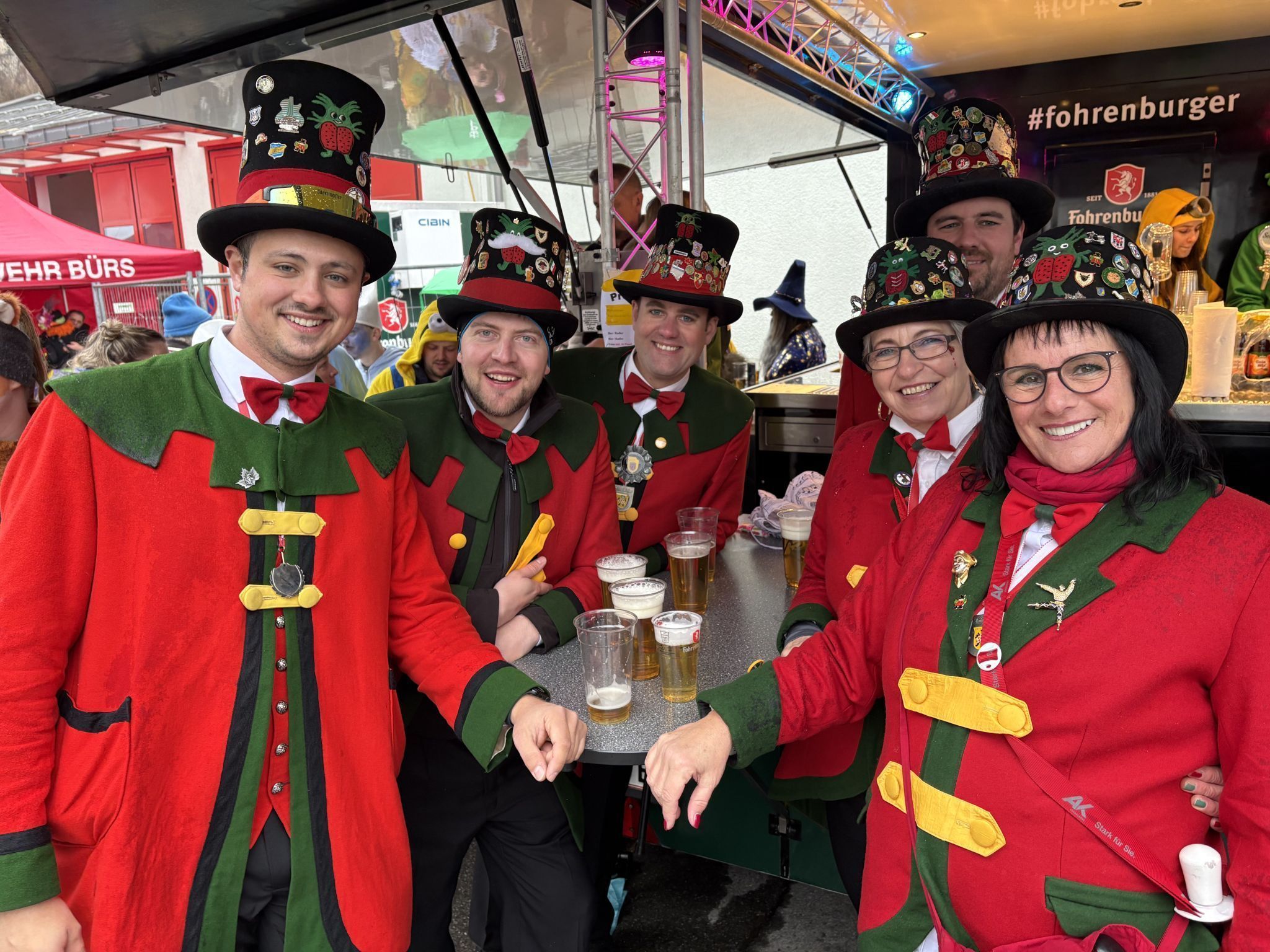 Fleißig unterwegs in der Fasnat waren die Kriasistinker aus Thüringen. Der Fasnatumzug in Bürs durfte in ihrem Terminkalender nicht fehlen.