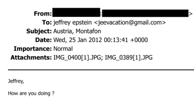 Grüße an Epstein aus dem Montafon: "Es waren sehr gehorsame Jungs"