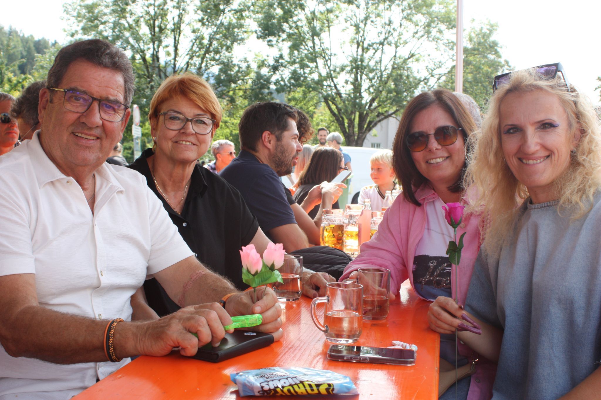 Helmut Jenny mit Gattin Waltraud bei der Rankler Kilbi.