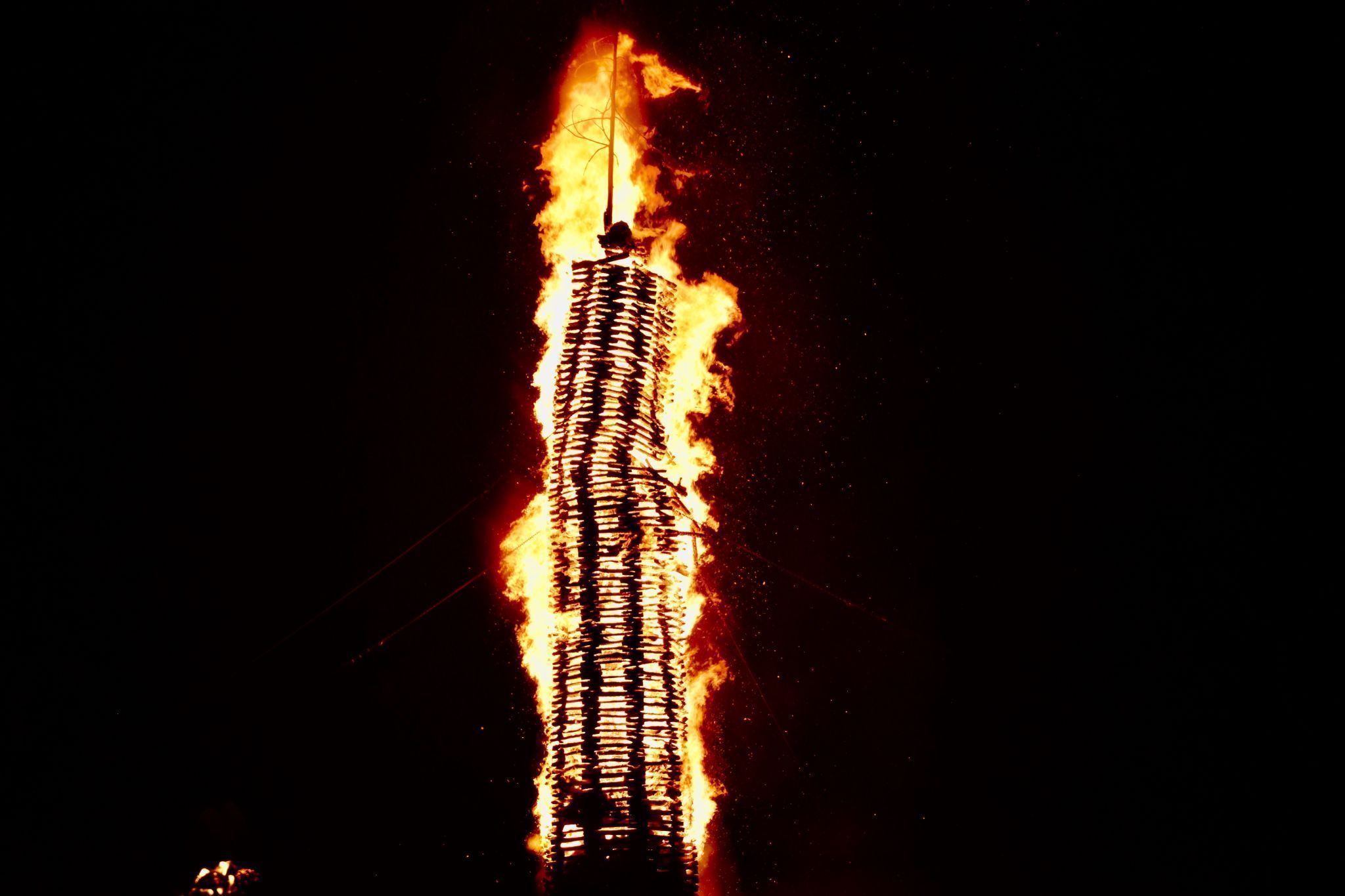 Der Funken der Funkenzunft Gantschier am Lärchenweg
