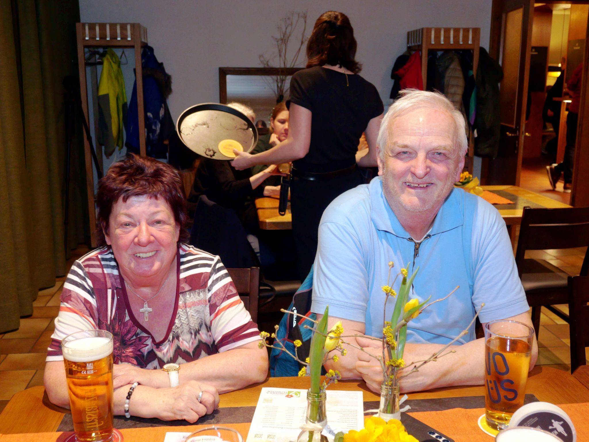 Auch Waltraud und Norbert Hauser nahmen an der Jahreshauptversammlung des OGV Frastanz teil.