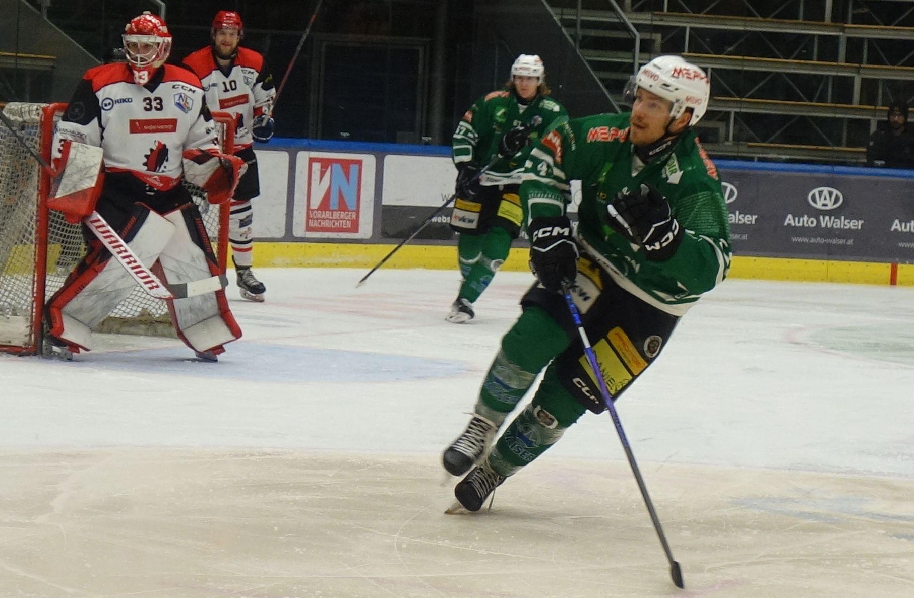 Der wieder genesene Roberts Lipsbergs war gegen Jesenice der Matchwinner.