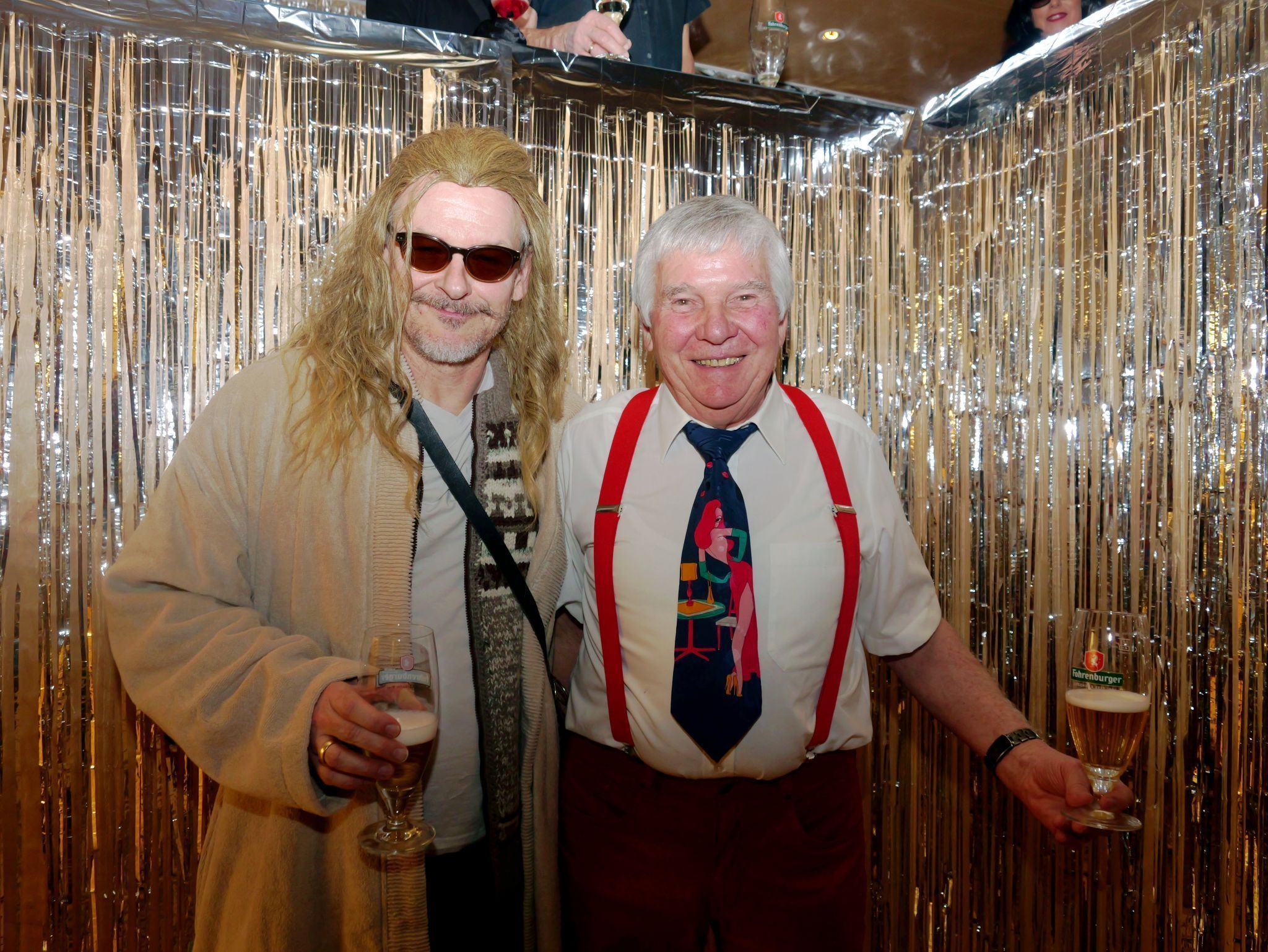 Markus Nigsch und Erich Fussenegger genossen die ausgelassene Party.