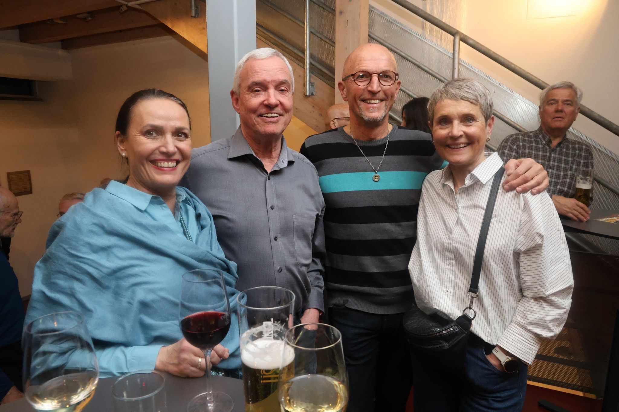 Irene und Hermann Hauer, Bruno Fink und Karin Moll.