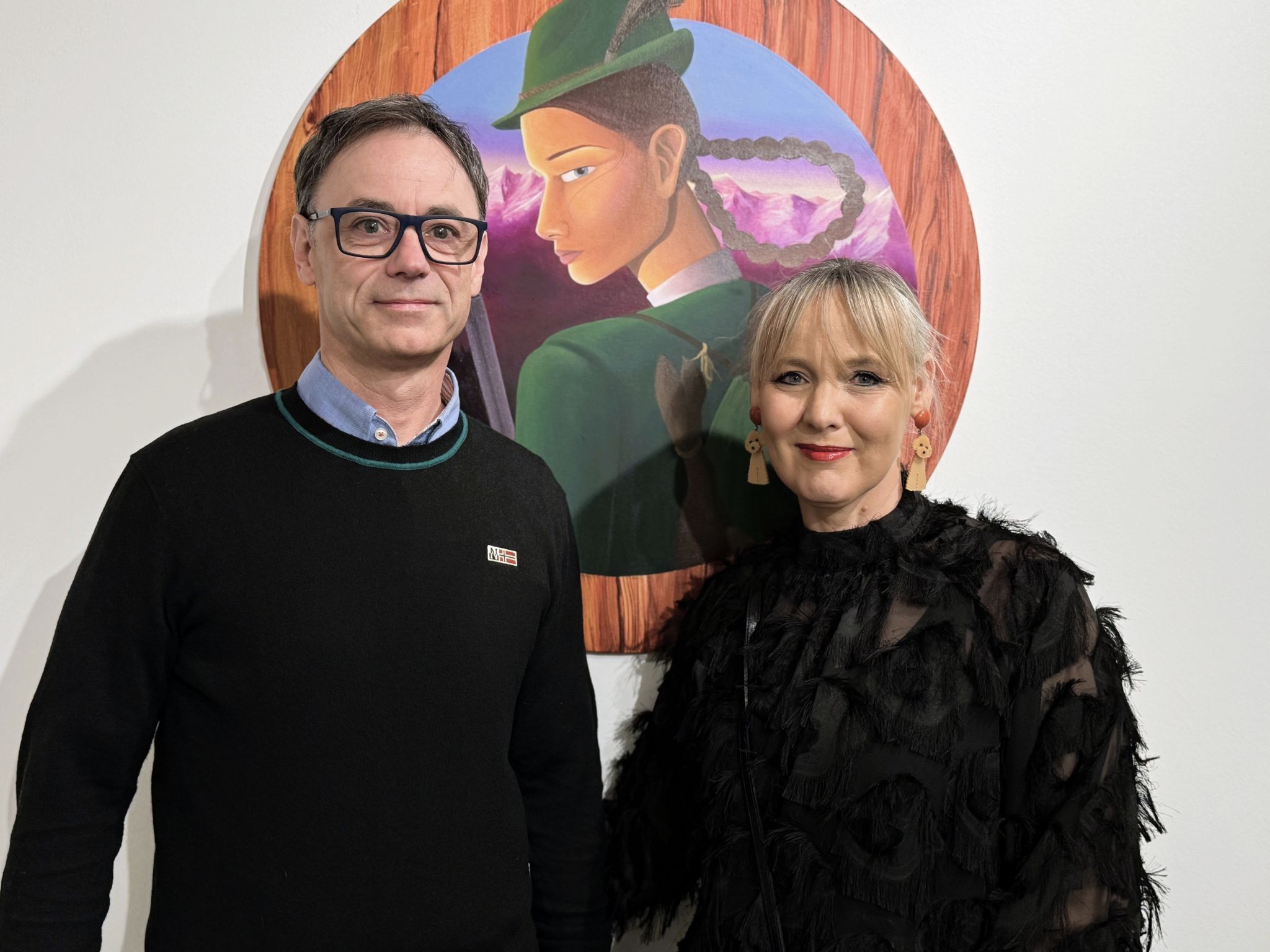 Die Eltern der Künstlerin: Hubert und Sandra Thöni.