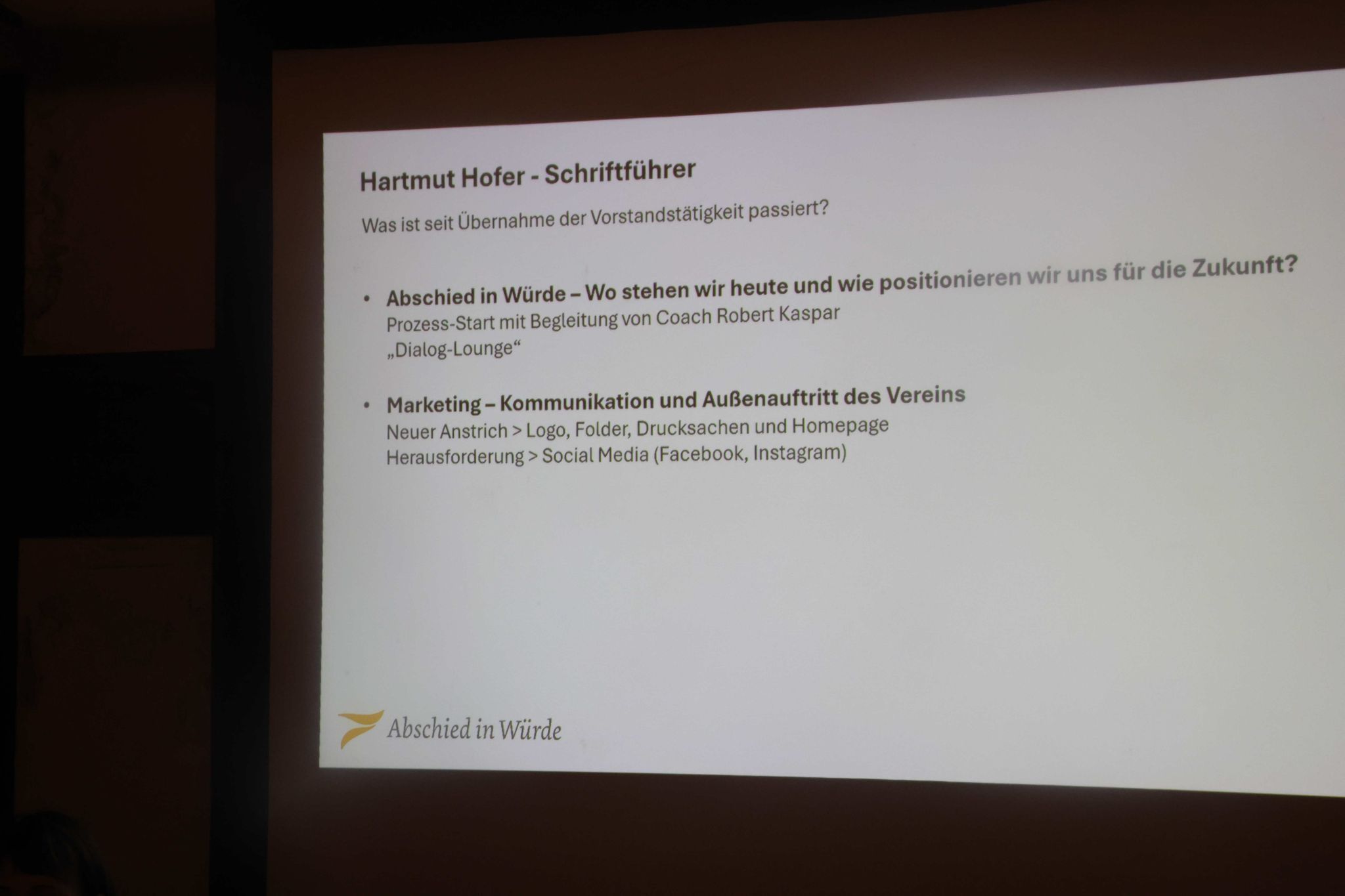 Eindrücke von der 19. Mitgliederversammlung des vereins 