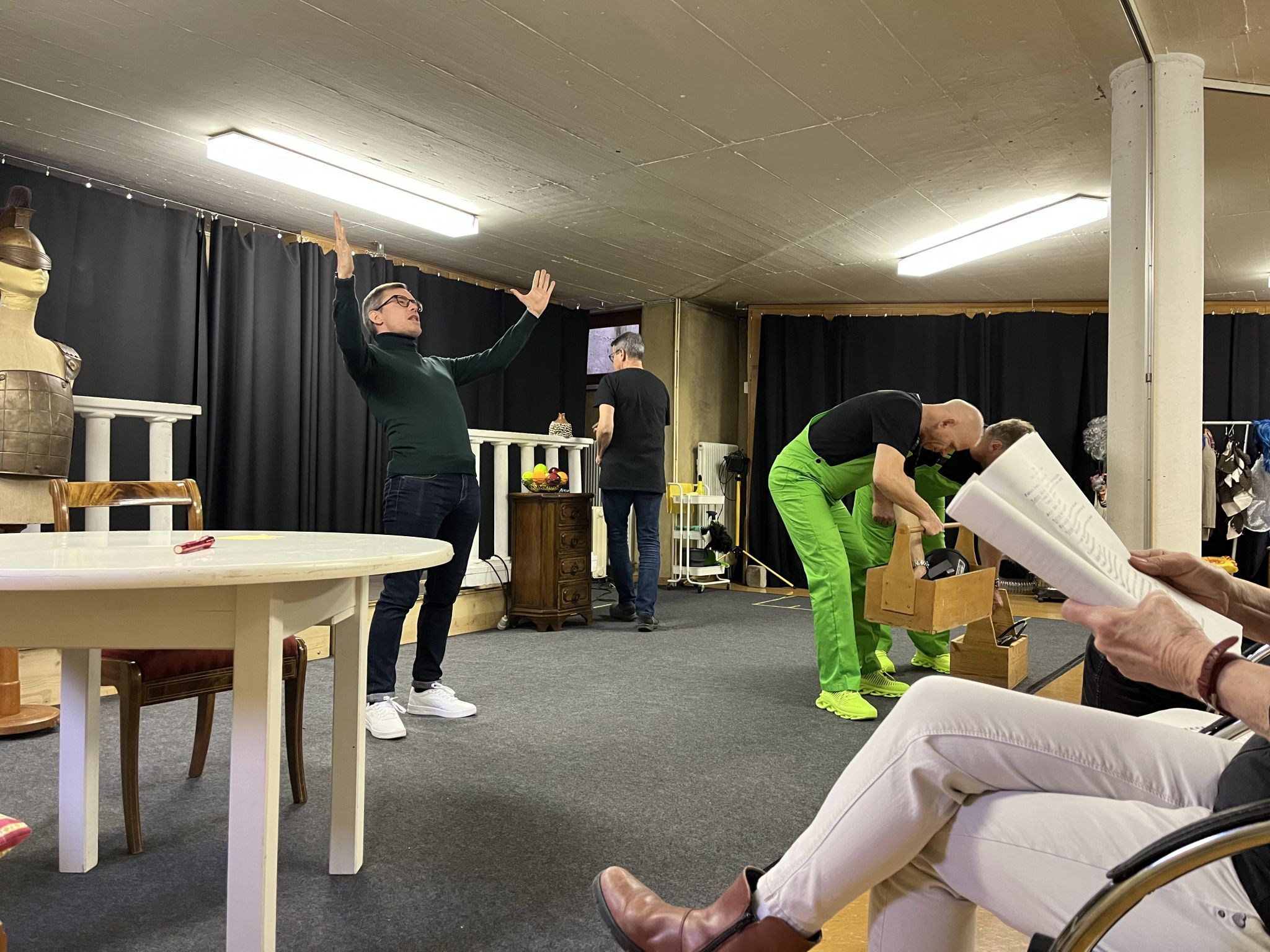 Die letzten Proben laufen.