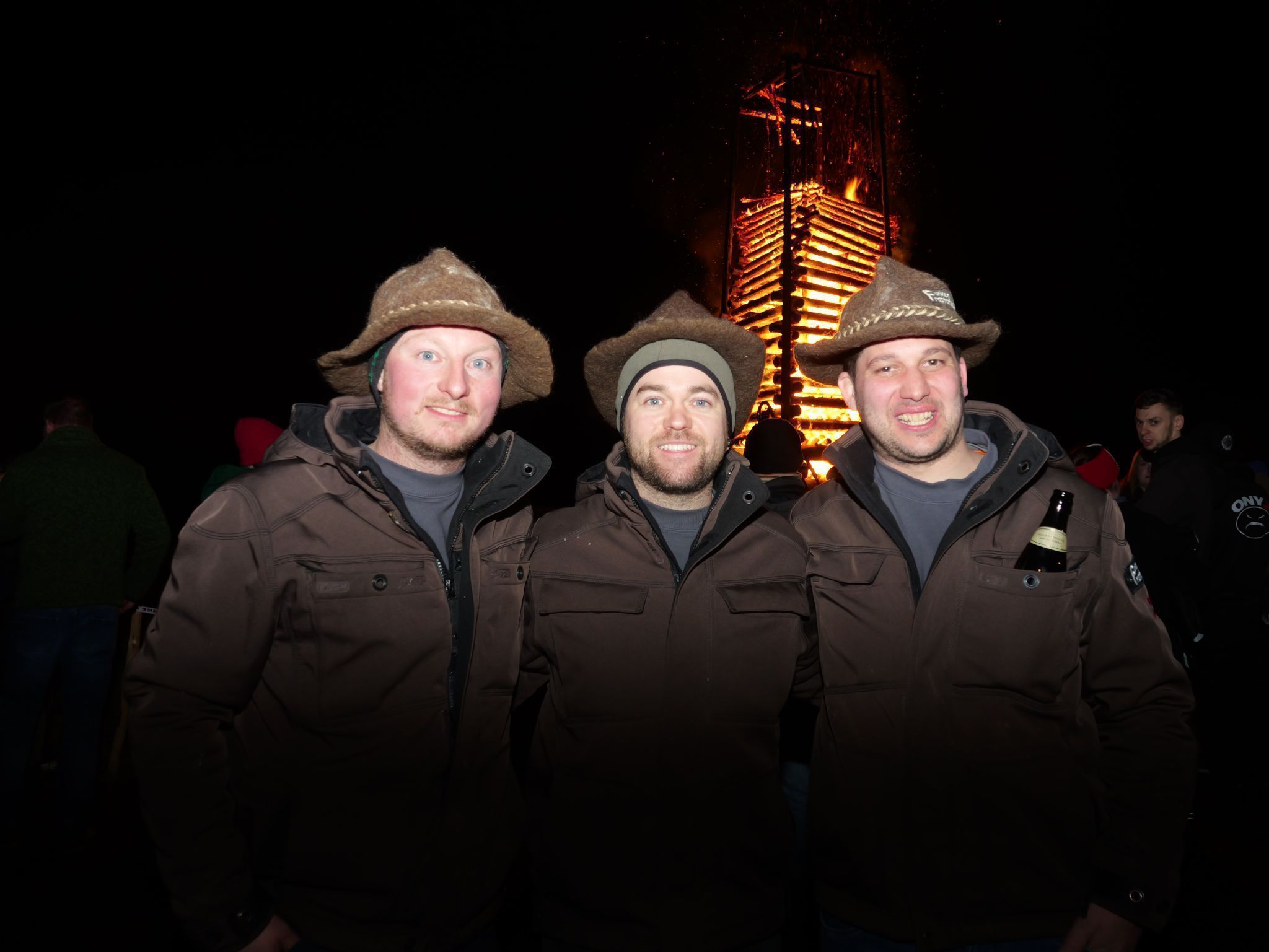Der Frastafedner Funken mit Obmann Marc Gabriel (Mitte) feierte Jubiläum.