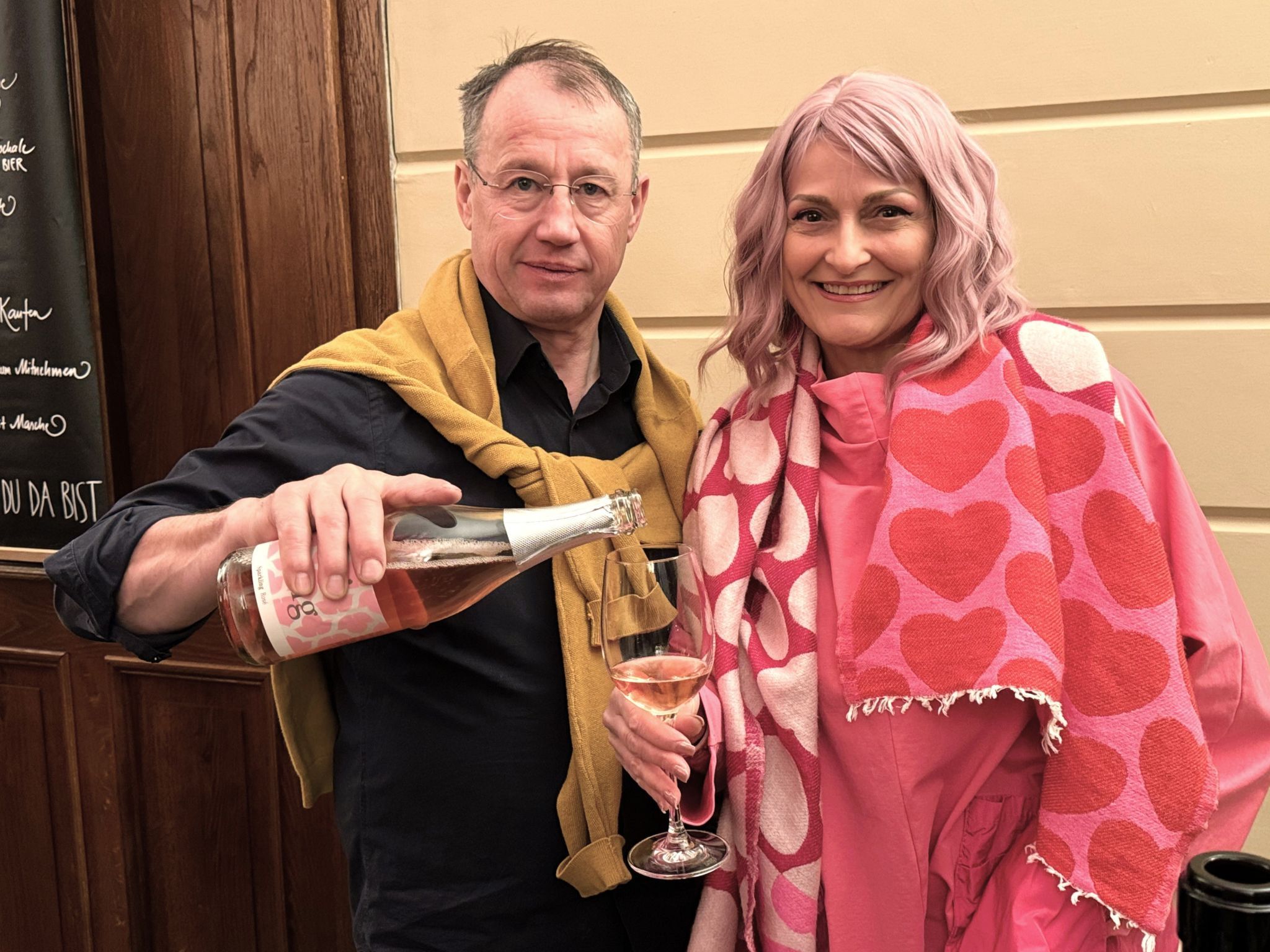 Winzer Erich Lustig mit Dagmar Märk (KW open).