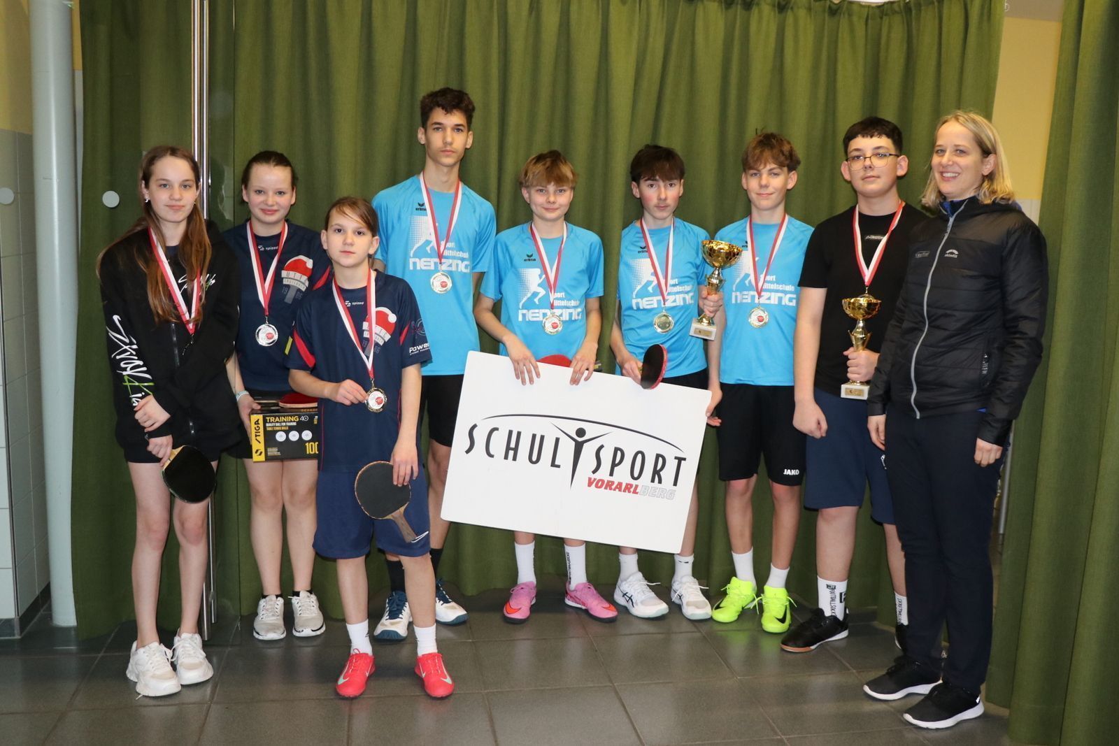 SMS Nenzing gewann vor MS Lauterach den Burschen-Bewerb.