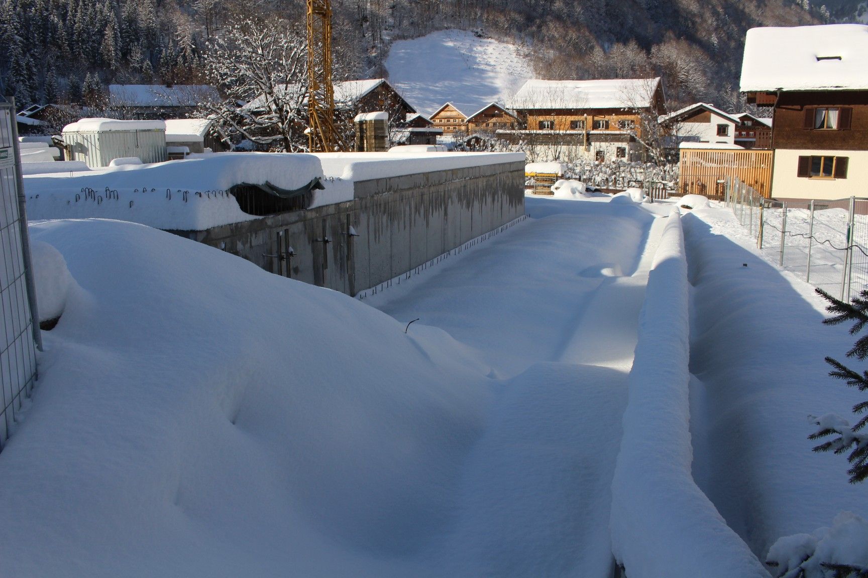 Die idyllische Ruhe hat ein Ablaufdatum: nach der Fasnat soll es - so es das Wetter zulässt - mit Hochdruck weitergehen.